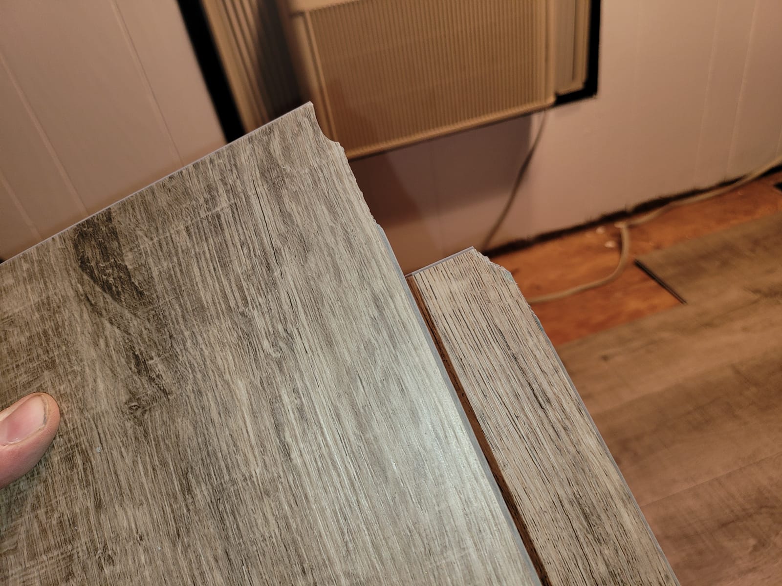 MSI McKenna XL 9in. x 60in. Gaboon Gray-Light Waterproof Rigid Core LVT customer photo 2