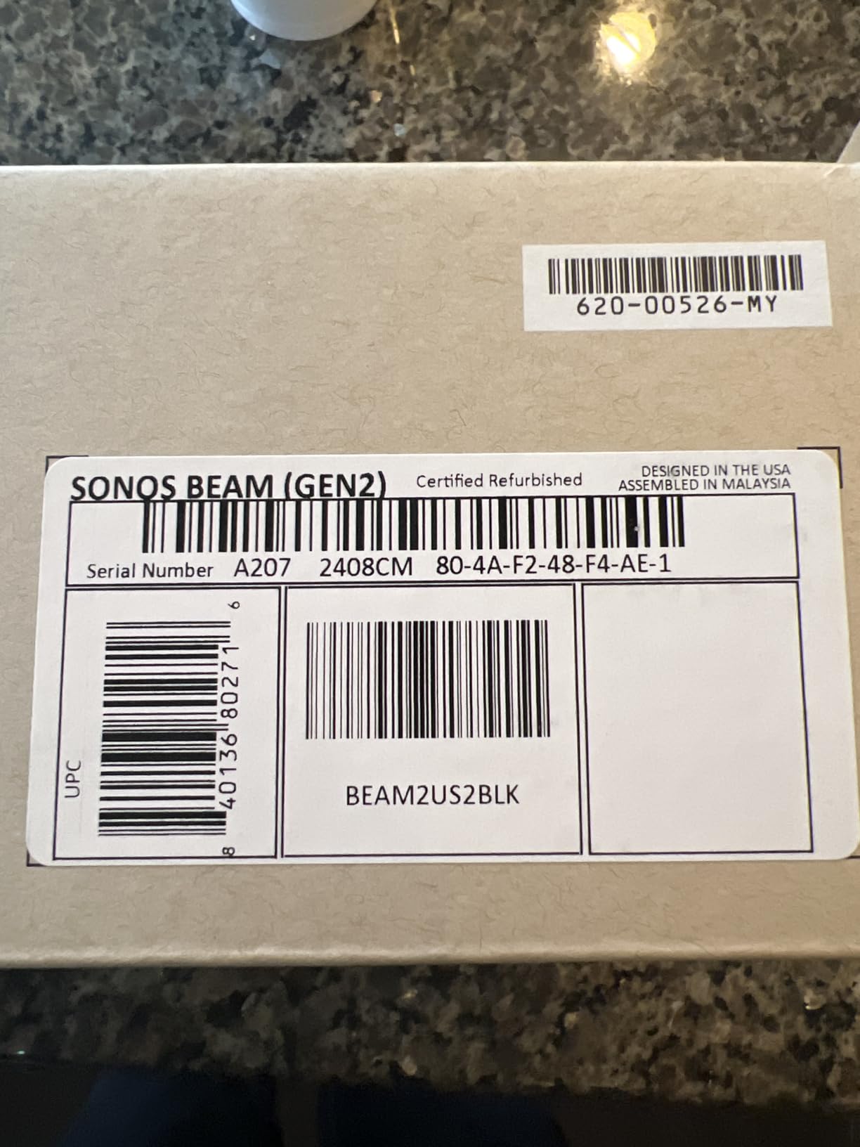 Sonos Beam Gen 2 - White - Soundbar with Dolby Atmos | 5-Driver Array with 3D Surround | Alexa | Works with Sonos Sub Mini & Rears | WiFi | Ethernet & AirPlay 2 | HDMI eARC customer photo 2