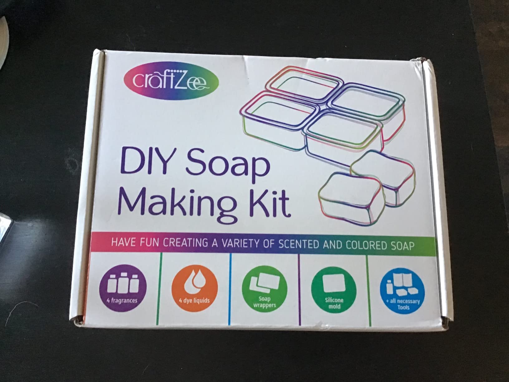 CraftZee Soap Making Kit - Soap Making Supplies with Shea Butter Soap Base, Silicone Loaf Soap Molds, Soap Cutters, Fragrances & More - DIY Homemade Melt & Pour Soap Craft Kits for Adults & Kids customer photo 1
