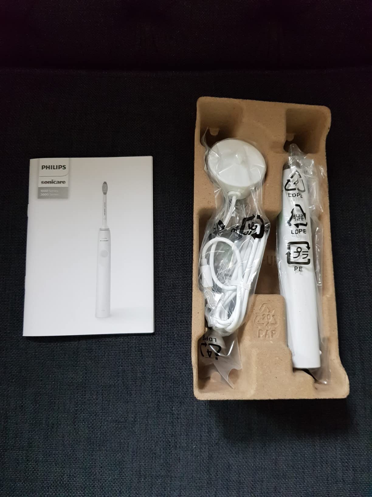 PHILIPS Sonicare 2100 Rechargeable Electric Toothbrush, 1 Brush Head, White | 200% More Plaque Removal, 2 Brush Settings, 2-Minute Guided Timer, 14-Day Battery, HX3661/04 customer photo 1