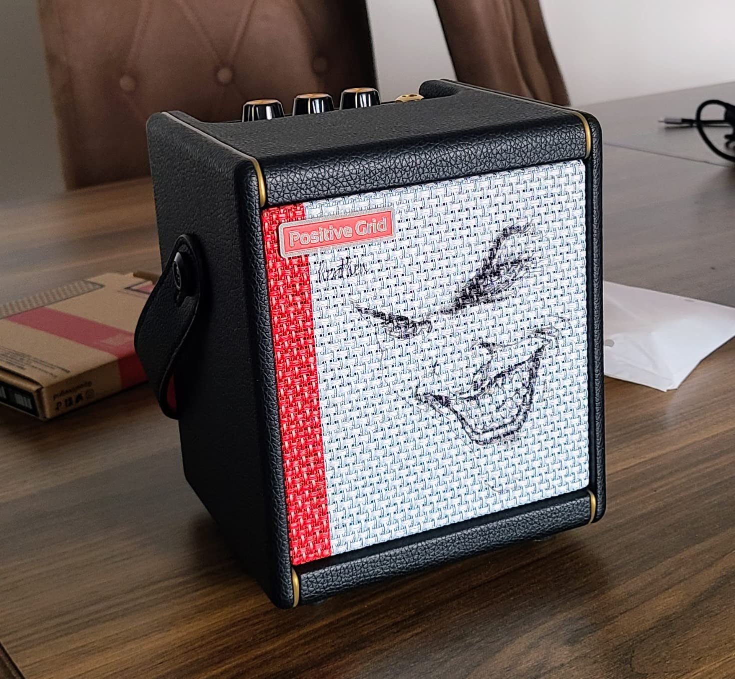Positive Grid Spark MINI 10W Portable Smart Guitar Amp & Speaker (Black) | Portable amp & Bluetooth speaker for electric, acoustic & bass. 100k+ tones, Spark AI, Smart Jam, up to 8-hr battery. customer photo 1