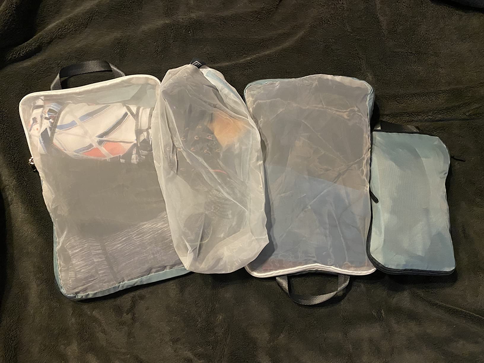 TRIPPED Travel Gear Large Compression Packing Cubes with Mesh 6-Piece Set | See-Through Mesh Organizers Maximize Space While Keeping Clothes and Travel Gear Organized and Easy to Find customer photo 1