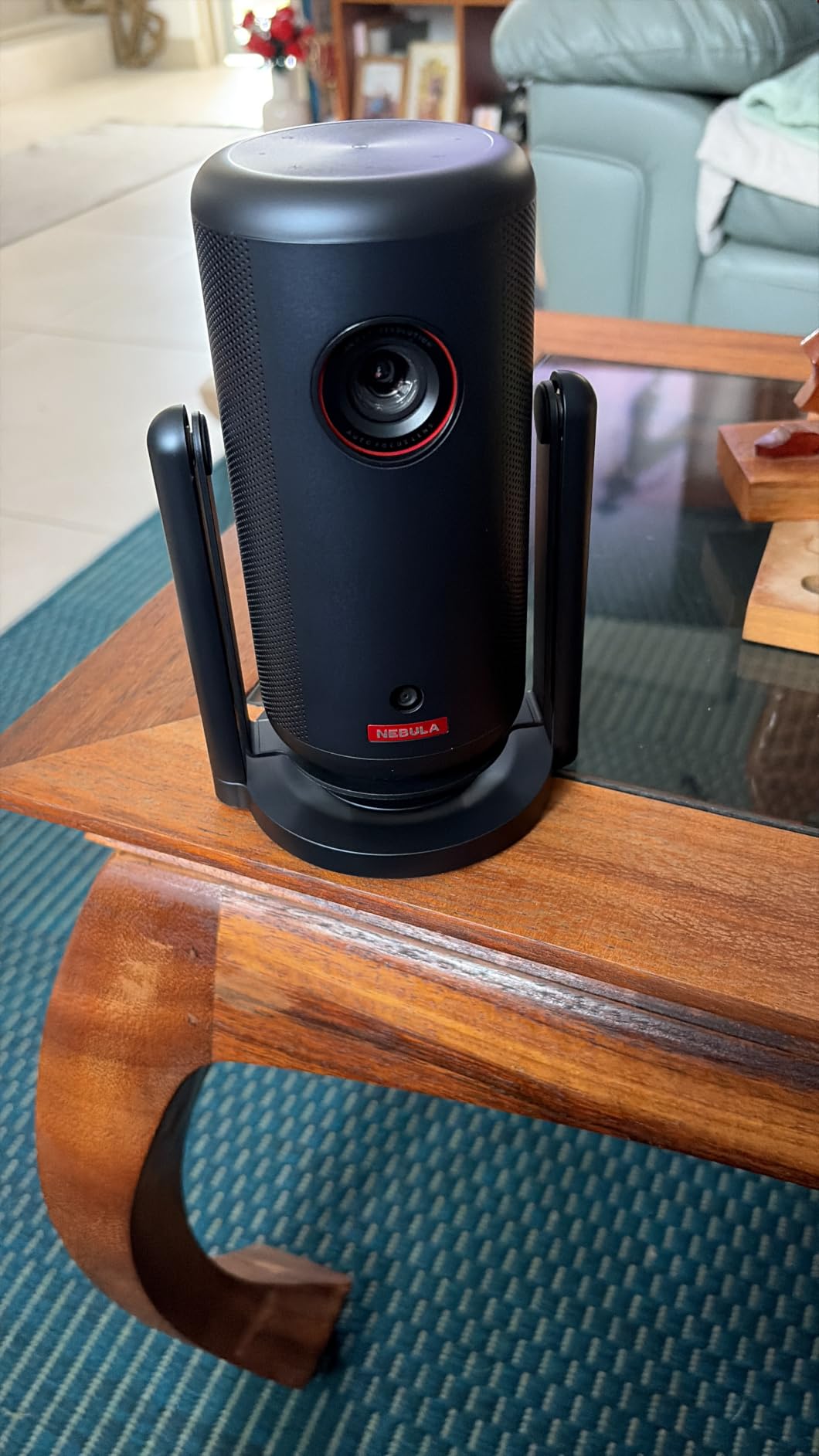 NEBULA Capsule 3 Laser Outdoor Portable Mini Smart TV Projector | Google TV, Netflix-Certified, Dolby Digital Sound, 120