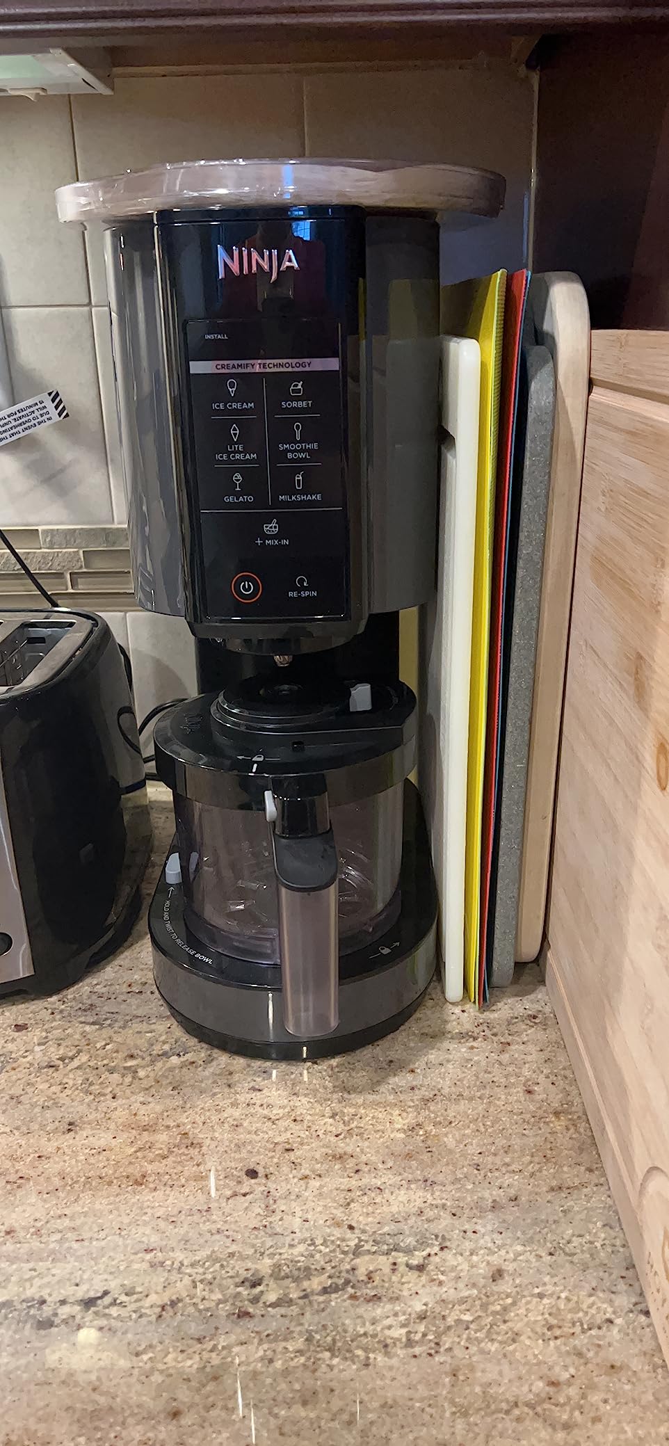 Ninja CREAMi 7-in-1 Ice Cream Maker, Includes (5) Pints, for Ice Cream, Gelato, Sorbet, Milkshakes, Mix-ins, Smoothie Bowls & More customer photo 1