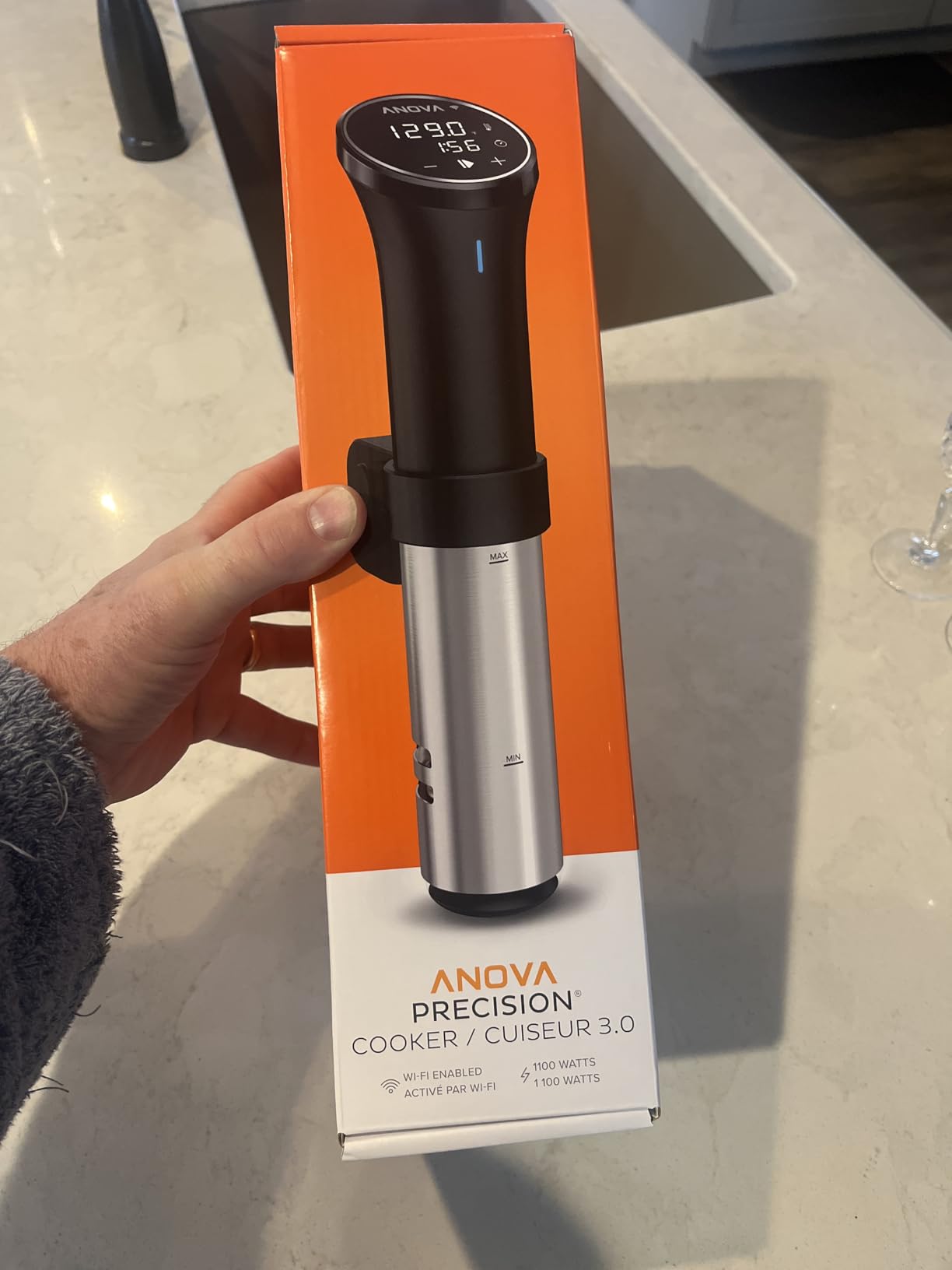 Anova Culinary Sous Vide Precision Cooker 3.0 (WiFi), 1100 Watts, Stainless Steel customer photo 1