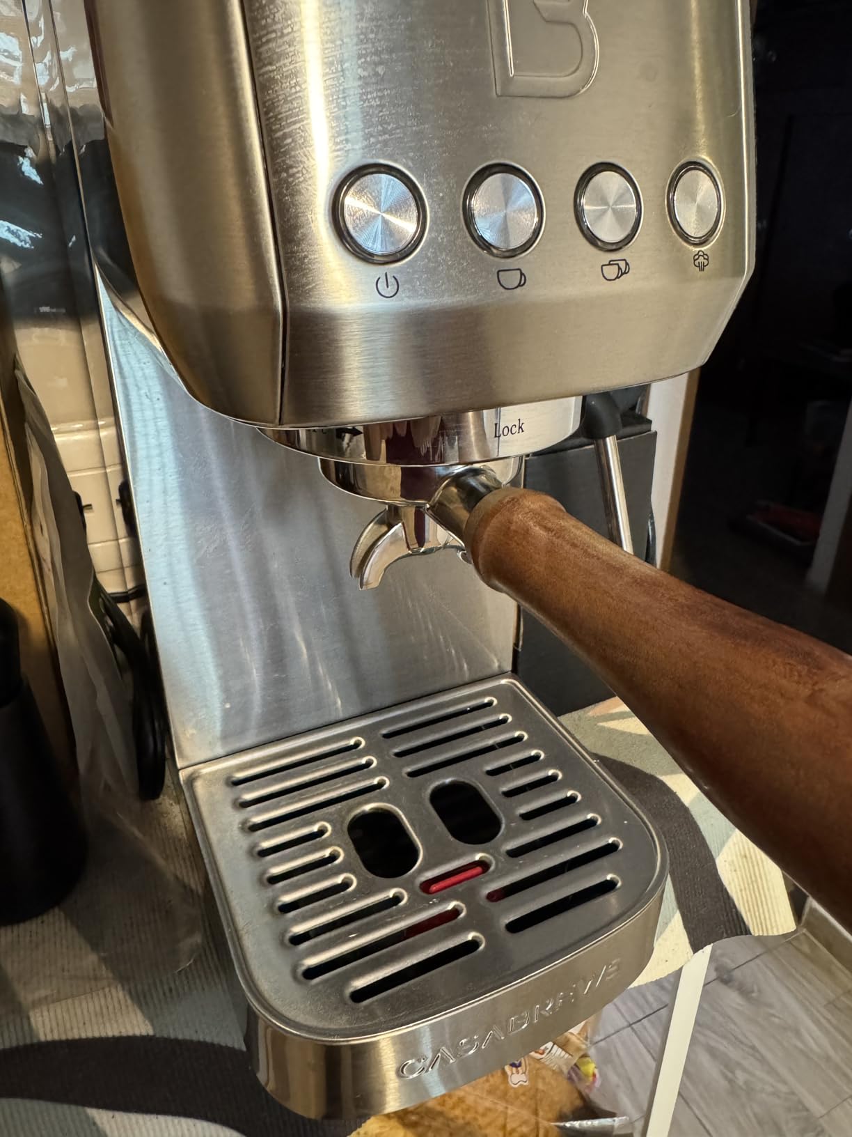 CASABREWS 3700 Essential Stainless Steel Espresso Machine with Steam Wand | 20-Bar Italian Pump, Powerful Steam Wand, 43.9oz Removable Water Tank, Compact Espresso Maker for Home, Cappuccino & Latte customer photo 2