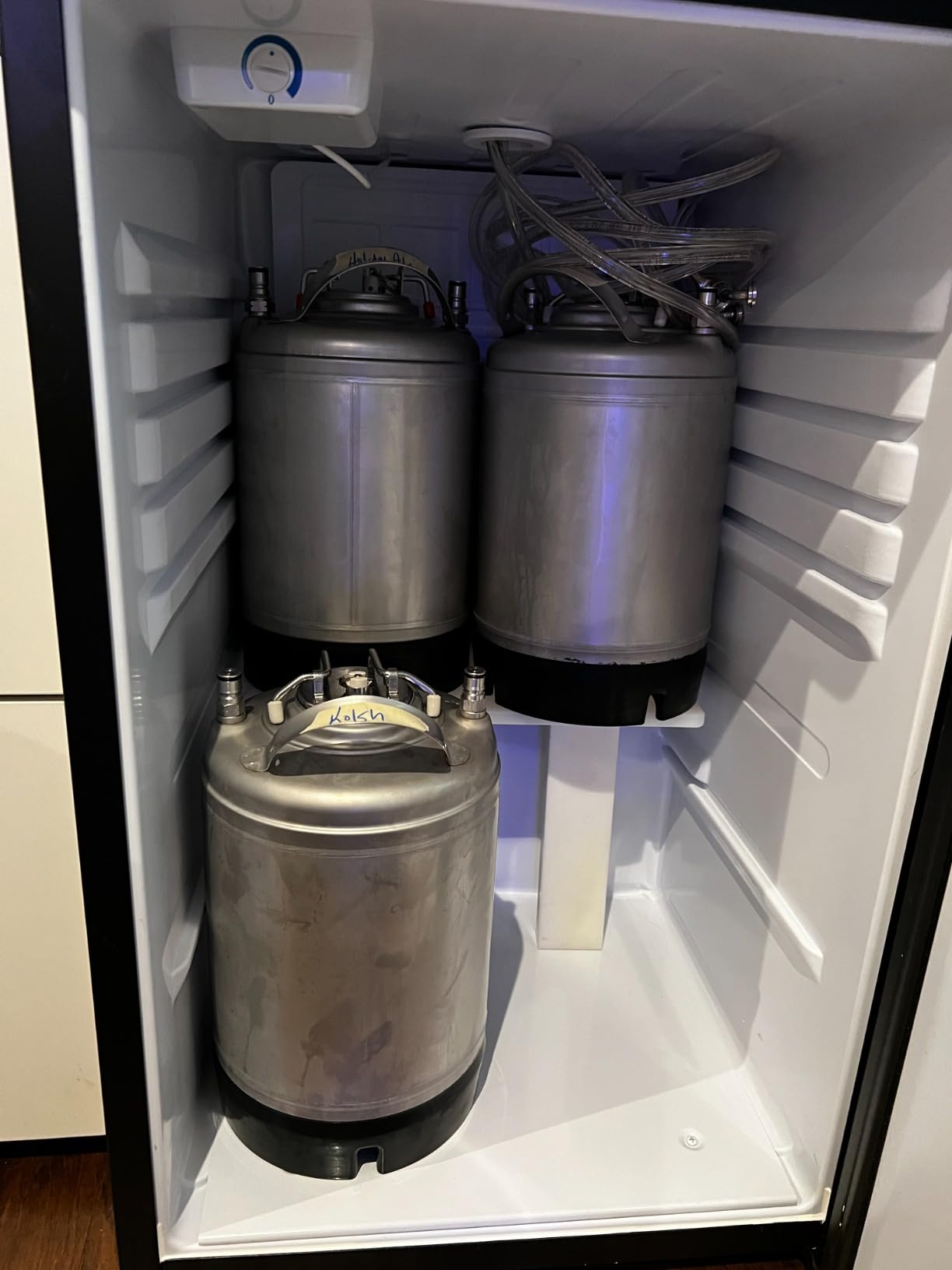 VEVOR Beer Kegerator, Dual Tap Commercial Draft Beer Dispenser for D System, Full Size Keg Refrigerator with 5lbs CO2 Tank, Black customer photo 2
