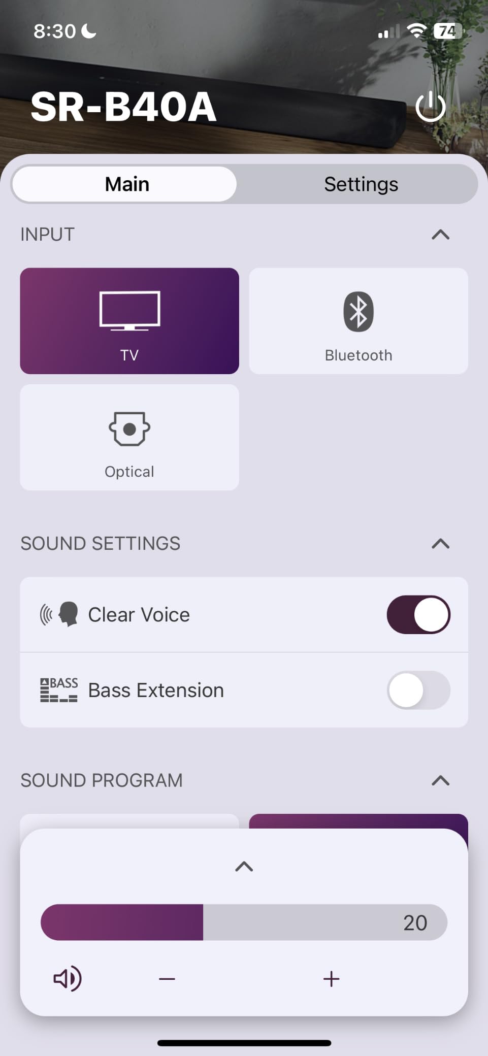 YAMAHA SR-B40A Dolby Atmos Sound Bar with Wireless Subwoofer (Black) | Dolby Atmos with wireless subwoofer and Bluetooth for movies, music and gaming customer photo 2