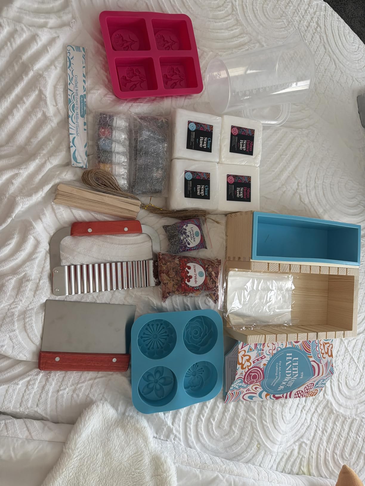 Soap Making Kit with Melt & Pour Base, Cutting Box, Molds, Fragrances - for Adults & Kids by Prime Creations customer photo 2