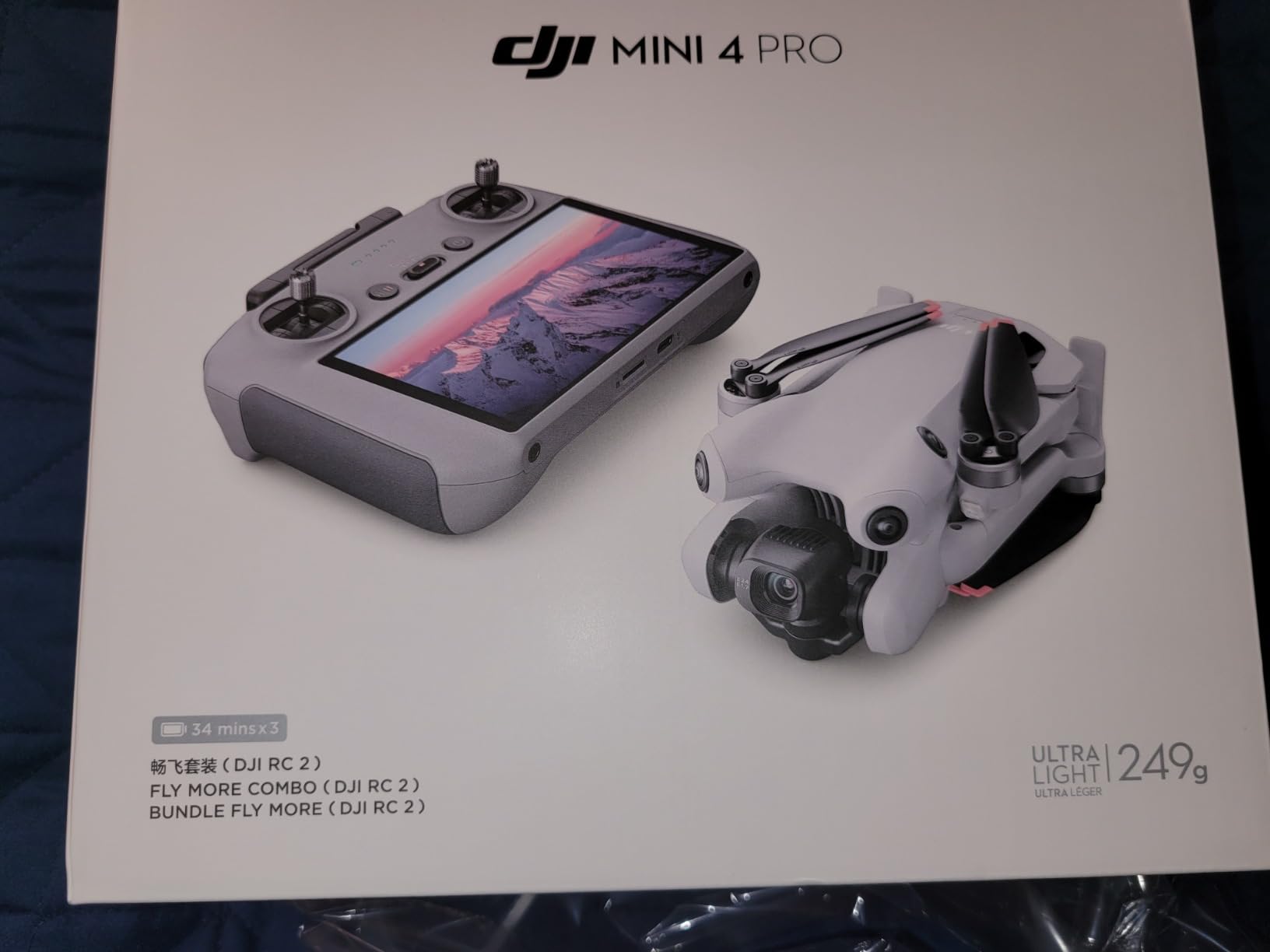 DJI Mini 4 Pro Fly More Combo with DJI RC 2, Drones with Camera for Adults 4K, Under 0.549 lbs/249 g, 3 Batteries for up to 102 Mins Flight Time, Smart Return to Home customer photo 2