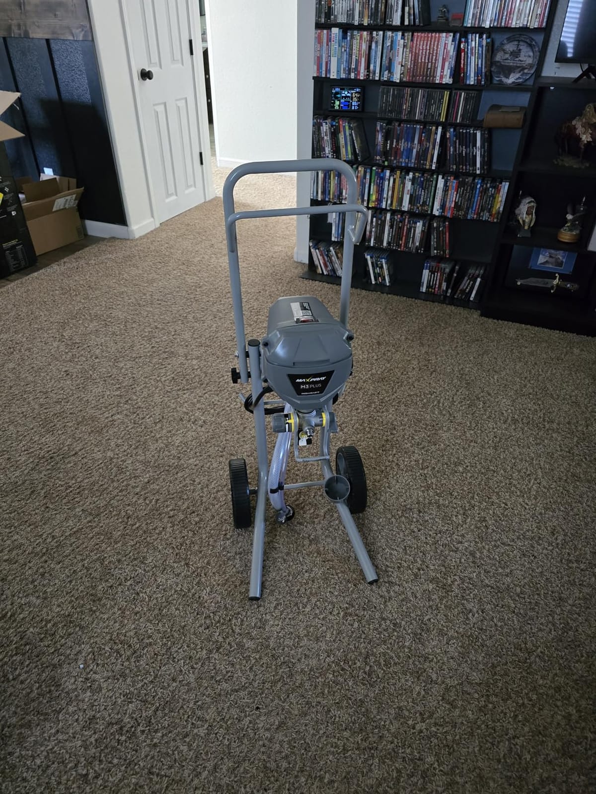InoKraft MaXpray M3 Cart Airless Paint Sprayer, 3300 PSI 650W | Thinning-free latex & acrylic spraying; large projects; includes 2x25 ft hoses, 18