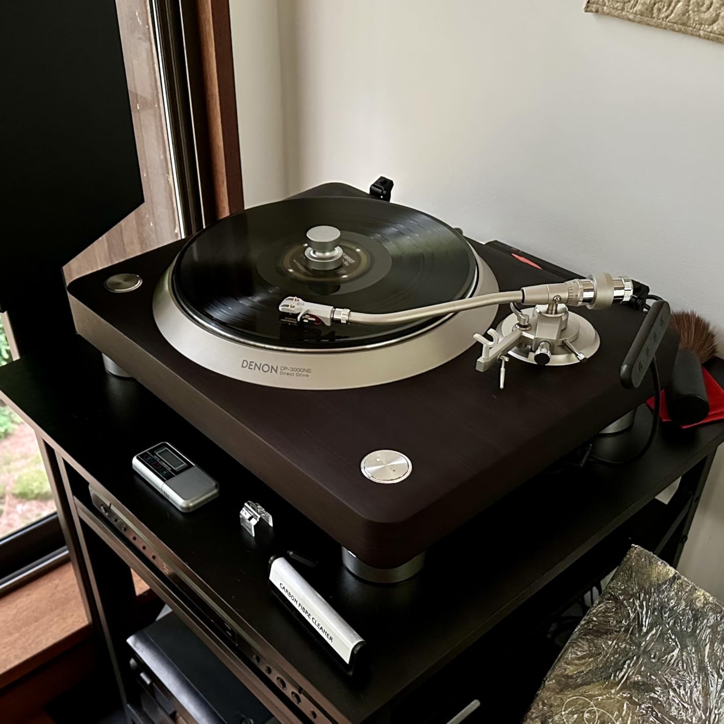 Denon DP-3000NE Fully Automatic Analog Turntable & Vinyl Record Player | Built-in Phono Equalizer, Unique S-Shaped Tonearm, Hologram Vibration Analysis, Matte Dark Ebony Wood Veneer Finish customer photo 1