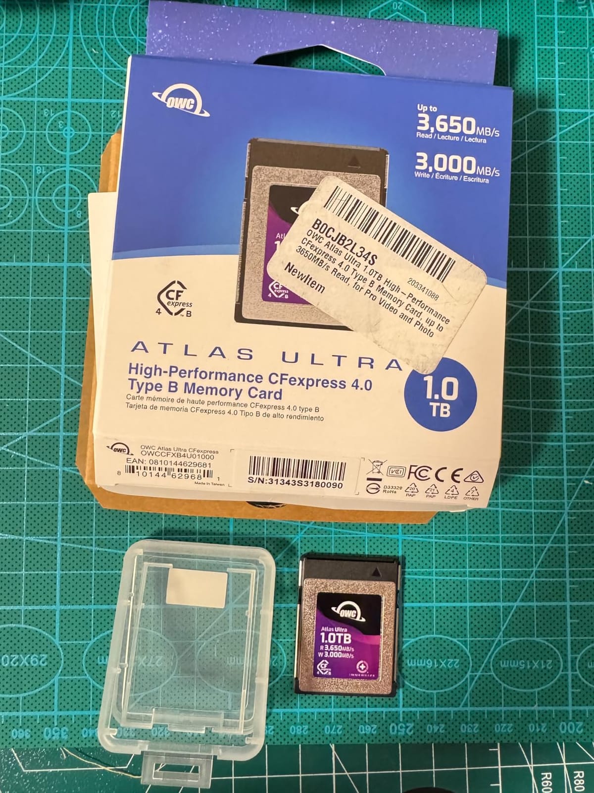 OWC Atlas Ultra 1TB CFexpress 4.0 Type B Memory Card | 1500MB/s Sustained Write - 3650MB/s Read - 3000MB/s Write - RED Approved - Capture RAW burst sequences and 8K+ video customer photo 2