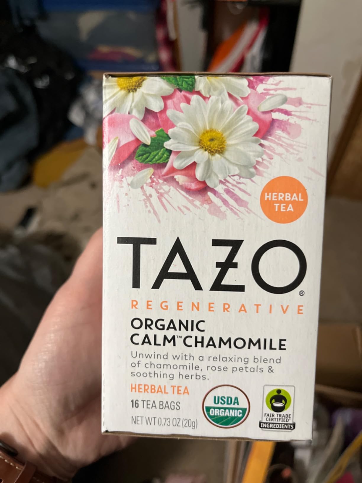 TAZO Calm Chamomile Herbal Tea Bags, 96 Count (16ct - 6-Pack) | Caffeine Free for a Relaxing Bedtime customer photo 1