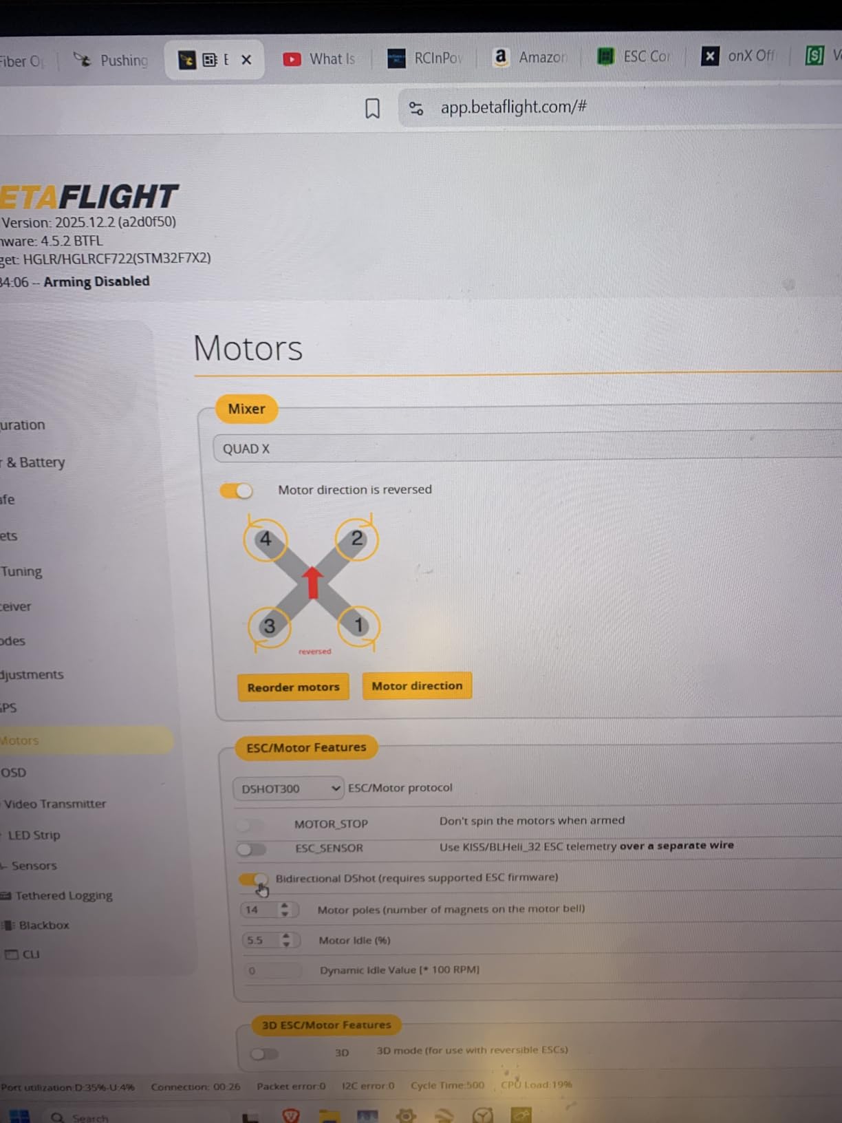 HGLRC Specter F722 40A 4-6S AIO, 25.5x25.5 Install holes, DSHOT300/600, STM32 F722 FC, MPU6000 Gyroscope, for FPV Racing Drone Quad customer photo 1
