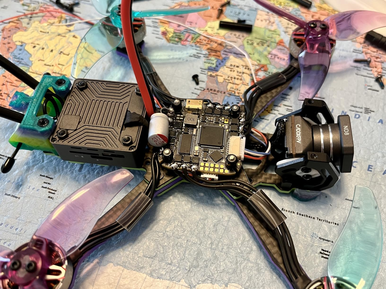 HGLRC Specter F722 40A 4-6S AIO, 25.5x25.5 Install holes, DSHOT300/600, STM32 F722 FC, MPU6000 Gyroscope, for FPV Racing Drone Quad customer photo 2