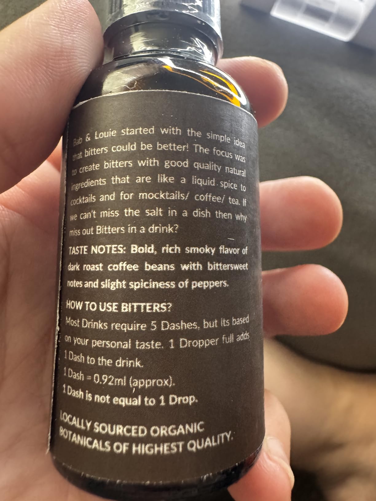 NON - ALCOHOLIC Coffee Bitter for Cocktails 30ml(1 Fl. Oz), Rich Coffee Flavor with Spice Notes, Non-Alcoholic Bitters for Cocktails, 100% Natural Ingredients, Perfect for Espresso, Martinis & Negroni customer photo 1