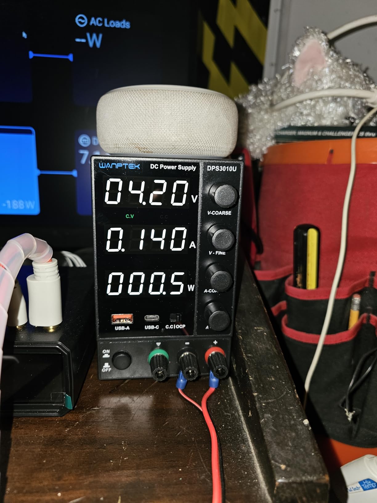 DC Power Supply Variable 0-30V 0-10A, Adjustable Switching Regulated Bench Power Supply with Encoder Coarse & Fine Knob, 3.6A USB & Type-C Quick-Charge, OCP Overcurrent Protection customer photo 2