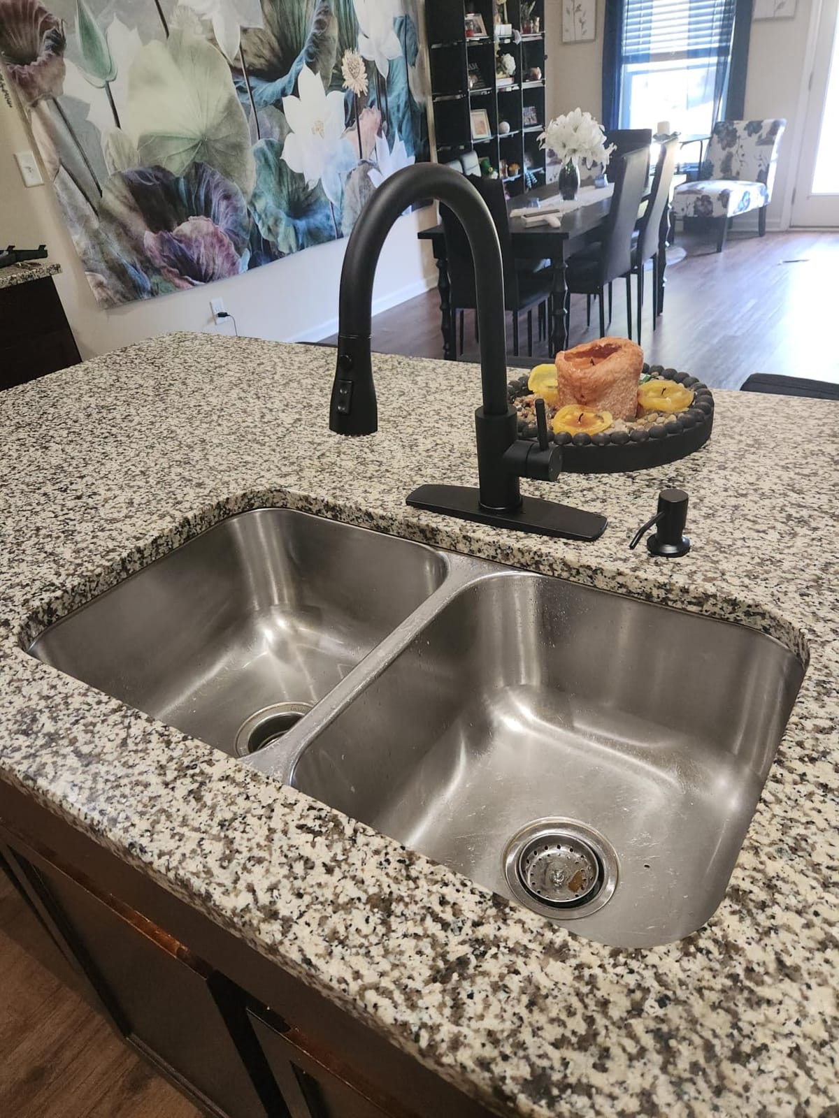 FORIOUS Black Kitchen Faucet, with Soap Dispenser and Pull Down Sprayer | High Arc Single Handle, Lead-Free Stainless Steel, 3 mode Sprayer, Classic Bar Sink Faucet for Outdoor Rv Laundry Camper customer photo 2
