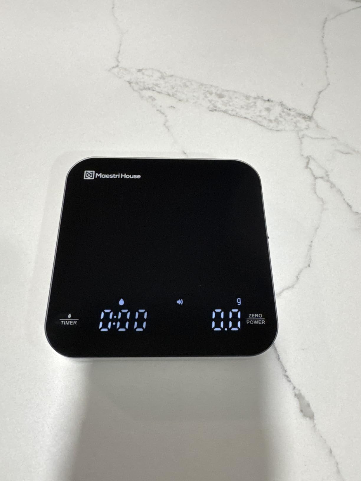 Maestri House S2 Espresso Coffee Scale with Timer 0.1g Precision Shot Scale | USB-C Rechargeable, Dual Timing Modes, 2kg/0.1g Digital Scale with Borosilicate Glass Top for Espresso and Pour-Over Brewing customer photo 2