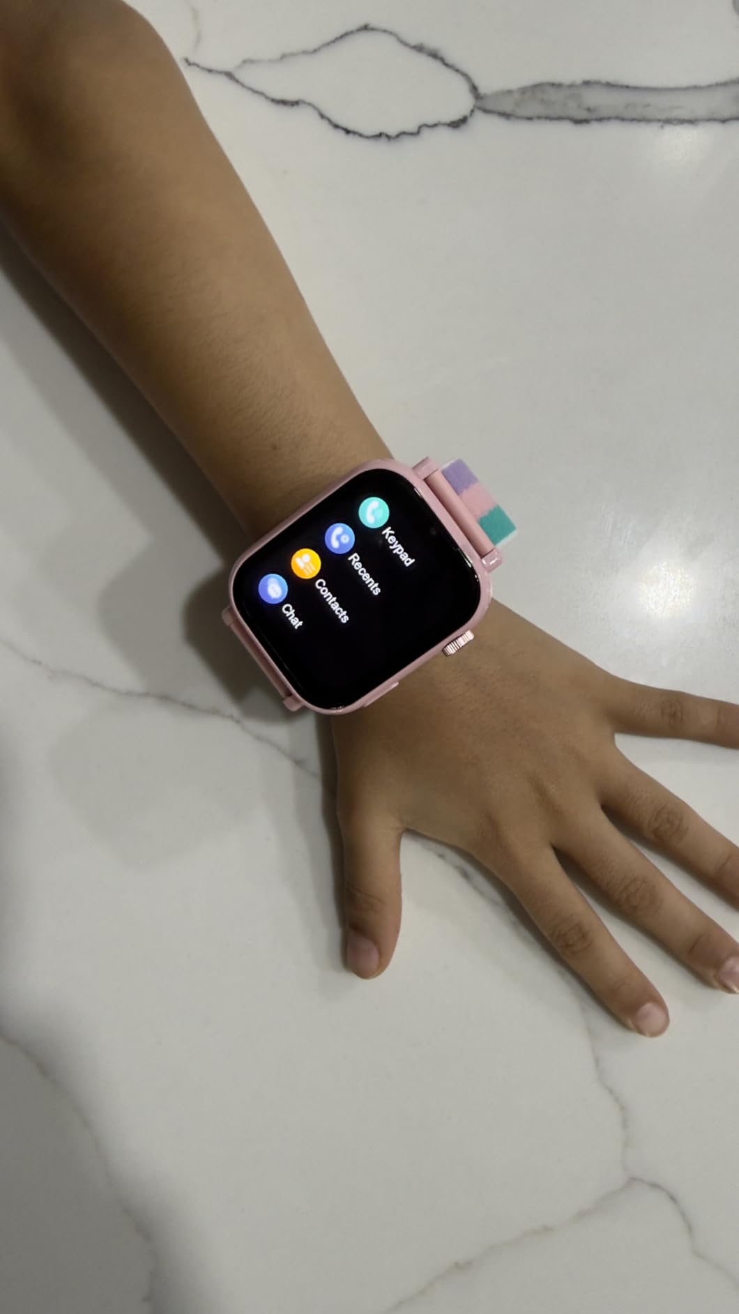 4G Kids Smart Watch Phone GPS, Smartwatch for Boys Girls Ages 4-12 Years with Video Call Chat Class Mode SOS Camera Alarm Games Parental App Touch Watch Gifts for Children (Includes SIM Card) Blue customer photo 1