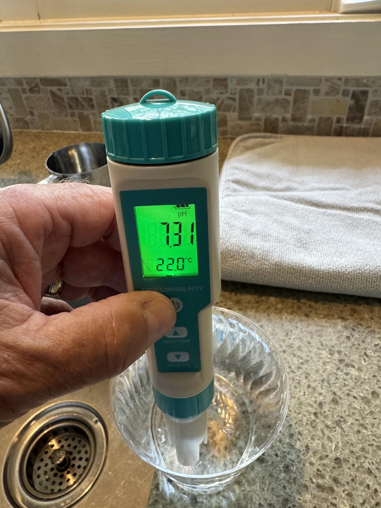 Pool Salt Tester - Multifunctional 5 in 1 Salinity, PH, TDS, EC, and Temperature Meter, Digital Salinity Tester for Swimming Pool, Saltwater, Sea Water, Aquarium customer photo 1