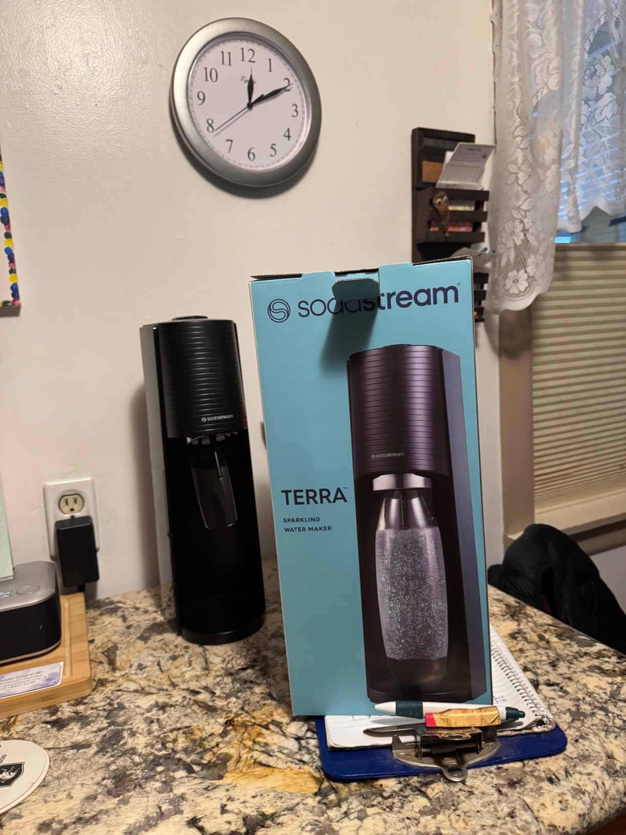SodaStream TERRA Sparkling Water Maker, CO2 Bundle, CQC CO2 System, Includes 3 Quick Connect 60L CO2 Cylinders, 1 Dishwasher Safe BPA Free Bottle, Make your own Pepsi, Black customer photo 1