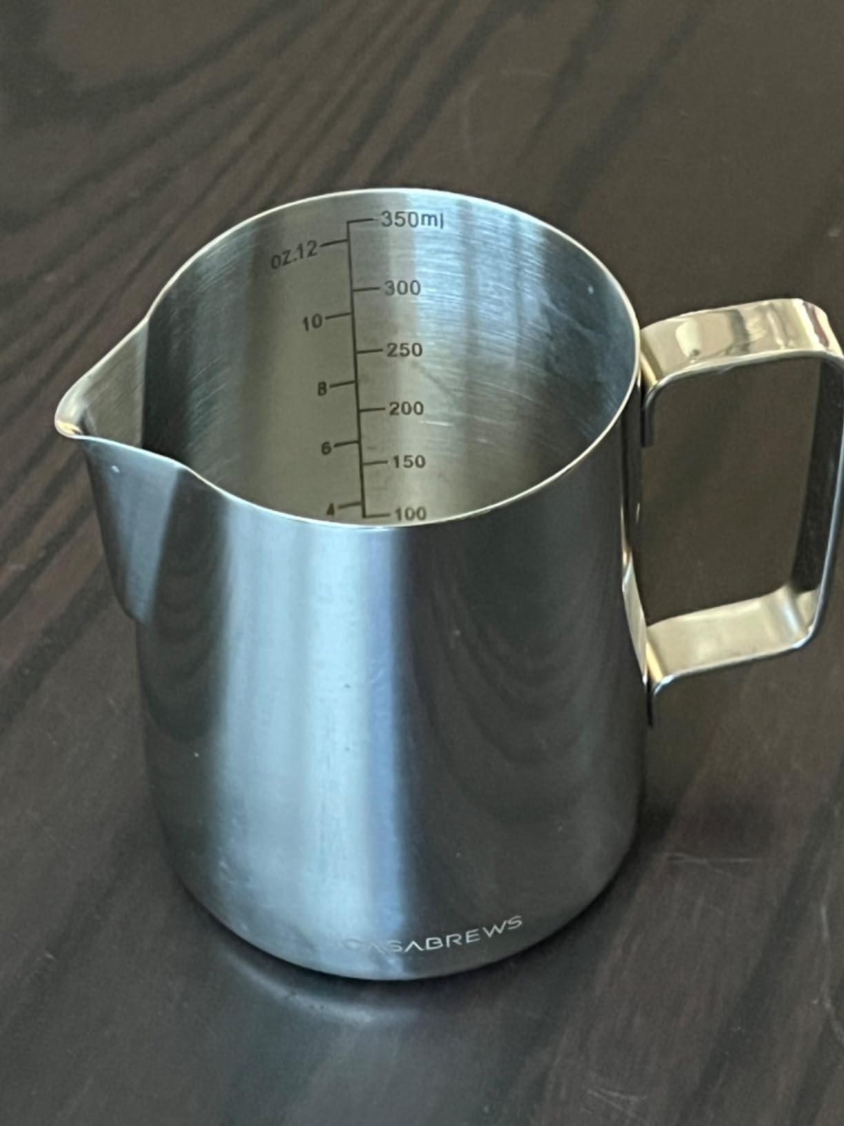 CASABREWS CASMP350 Milk Frothing Pitcher with Sharp Spout, 350ml (12oz) customer photo 1