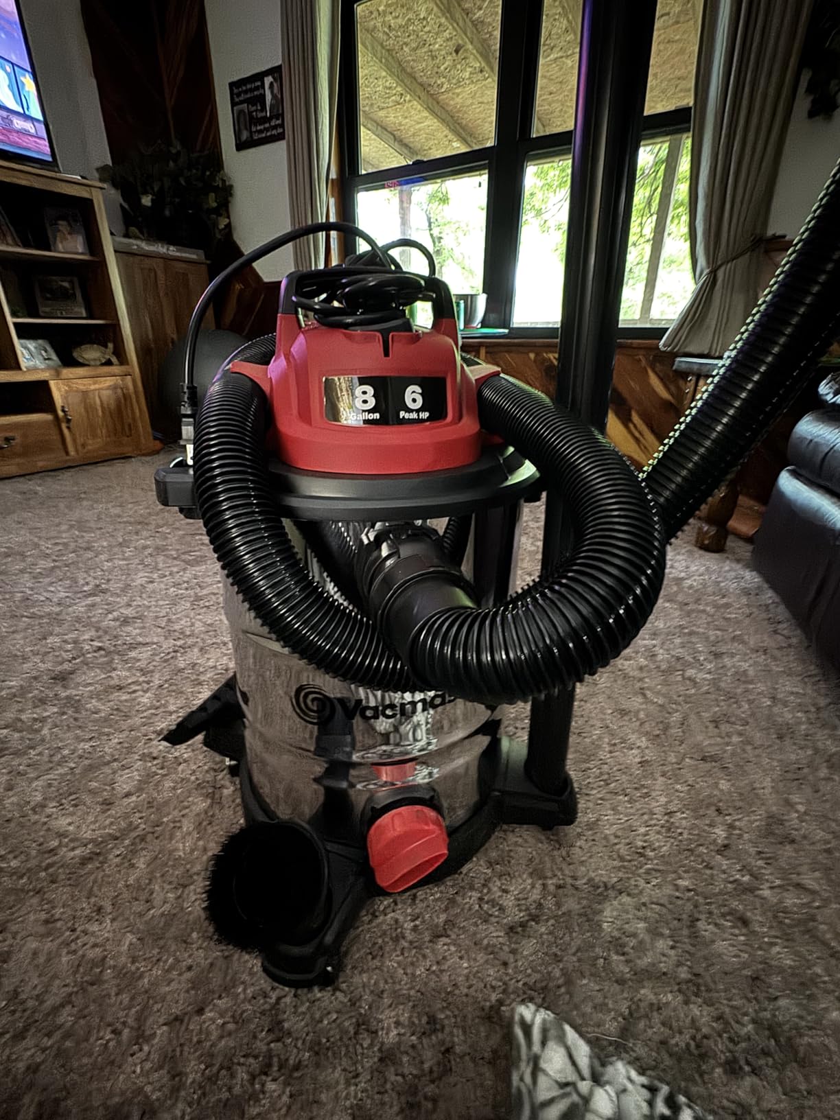 Vacmaster VOC812SF 1101 8-Gal 6 Peak HP Stainless Steel Wet/Dry Vac Red customer photo 2