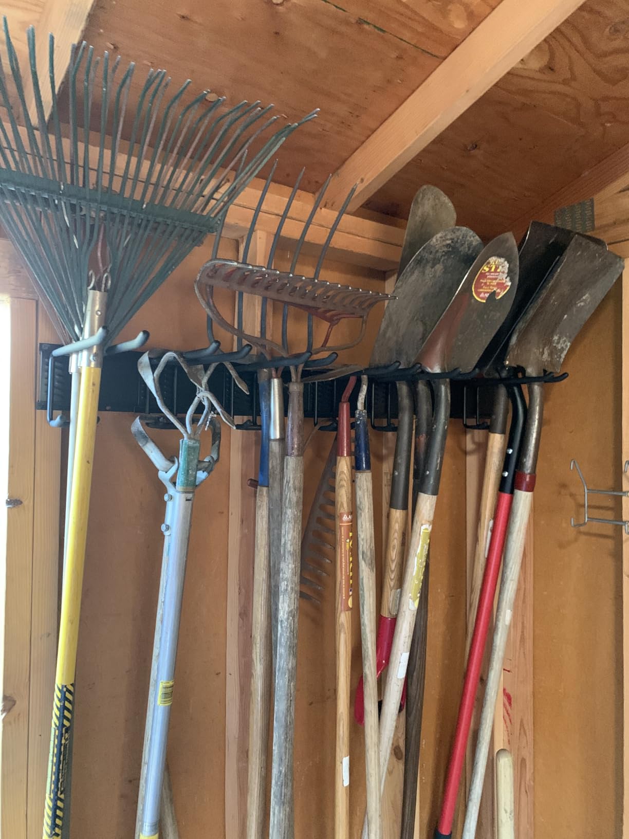 PIYILO 48 in Garage Tool Organizer Wall Mount, Adjustable Tool Storage Rack, Heavy-duty 360 LBS customer photo 2