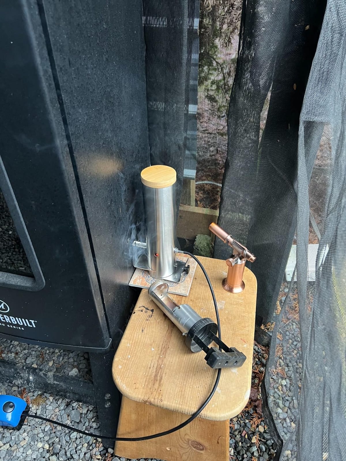 Smoke Generator, Hot and Cold Smoke Generator with Lid & Air Pump, Portable Electric Smoker Grill, Stainless Steel Pellet Smoker Tube, BBQ Premium Smoking Accessories for Smoking Meats and Vegetables customer photo 2