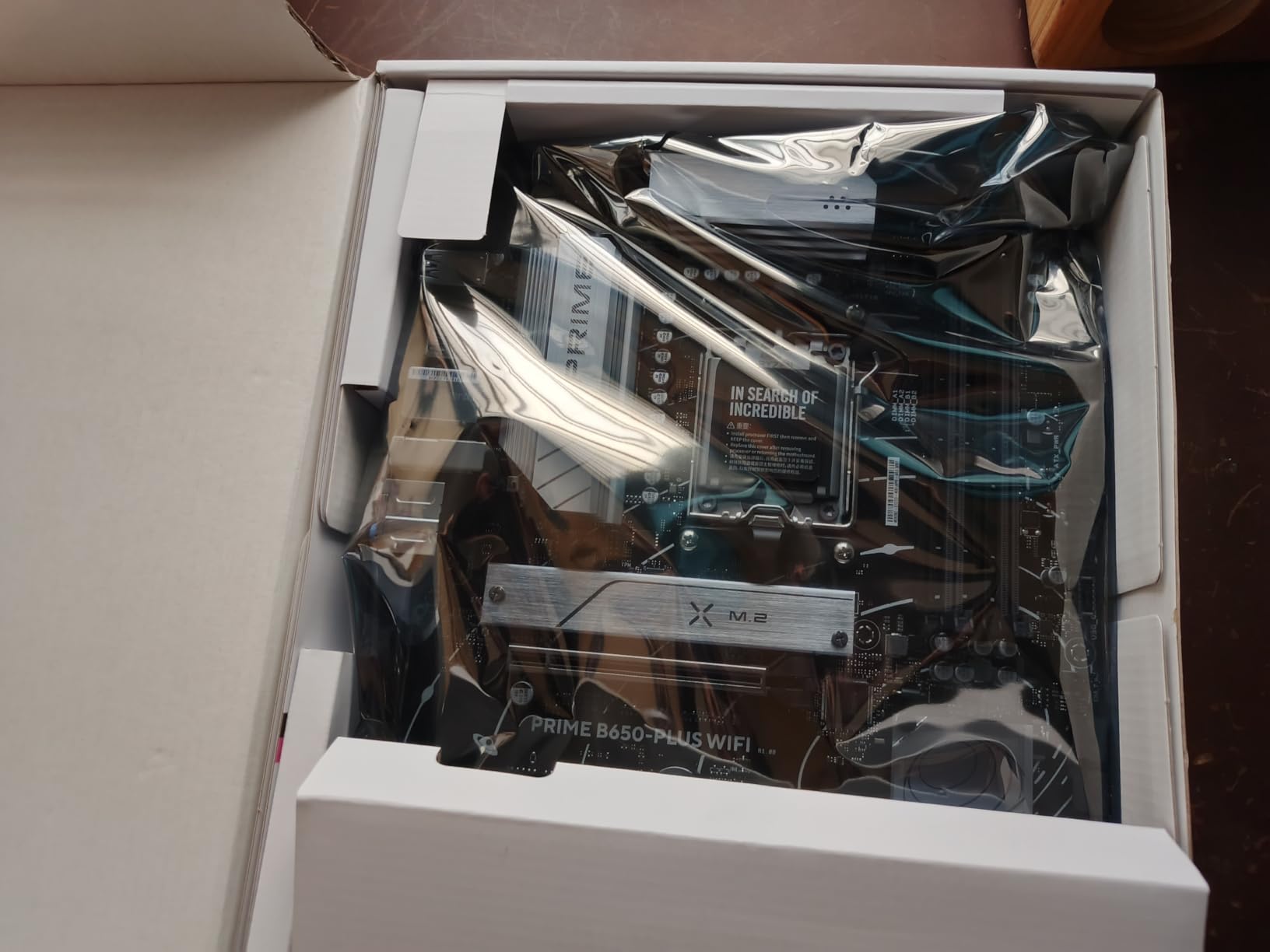 ASUS Prime B650-PLUS WiFi AMD B650 AM5 Ryzen Desktop 9000 8000 & 7000 ATX Motherboard, DDR5, PCIe 5.0 M.2, 2.5Gb LAN, WiFi 6E, HDMI, SATA 6 Gbps, USB Type-C, BIOS Flashback, Thunderbolt 4 Header customer photo 2