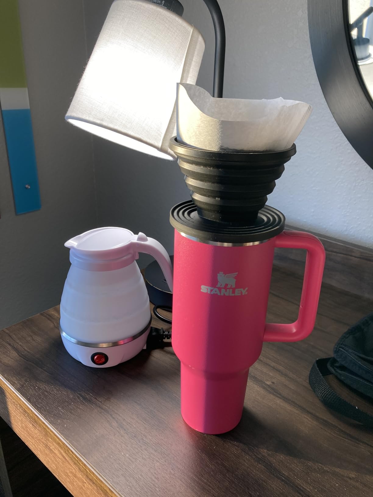 COLETTI Sierra Camping Pour Over Coffee Dripper - Collapsible Pour Over Coffee Dripper - Includes Pack of Paper Filters [Black, Pack of 2] customer photo 2