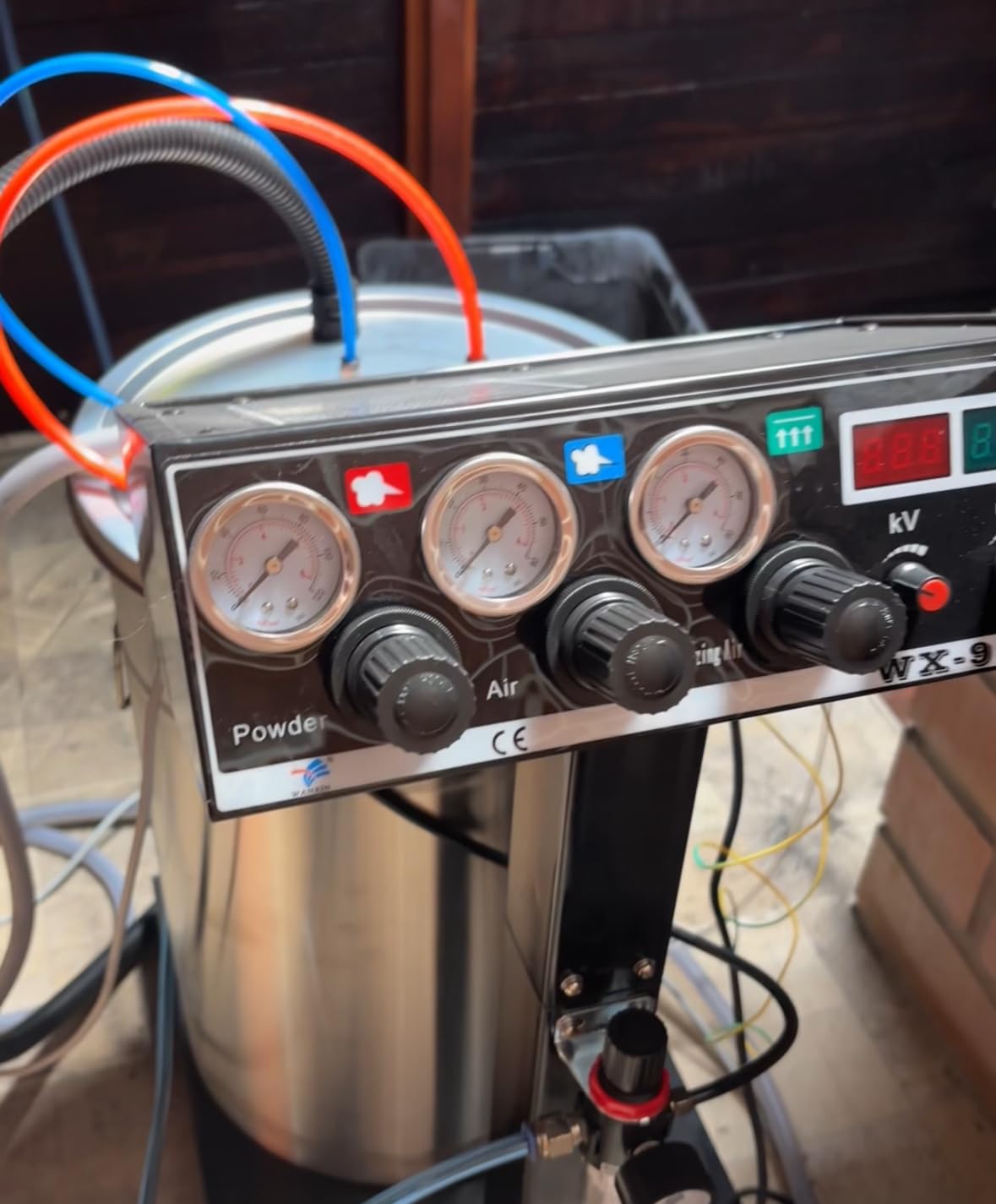 WX-958S Electrostatic Powder Coating Machine | Spraying Gun Included, Powder Coating System, Stainless Steel customer photo 1