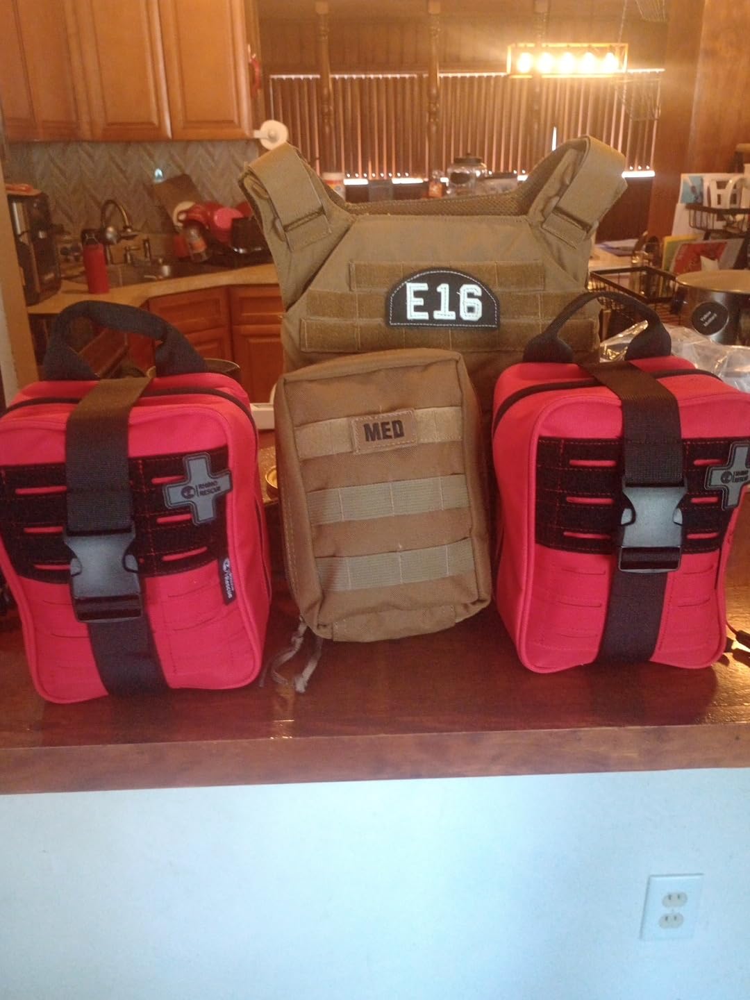 RHINO RESCUE IFAK Trauma Kit Pro with CAT Tourniquet (Red) | TCCC Compliant, Combat-Proven, Tactical Molle Pouch, Professional First Aid Kit, Military Medical Kit, HSA/FSA Approved customer photo 1