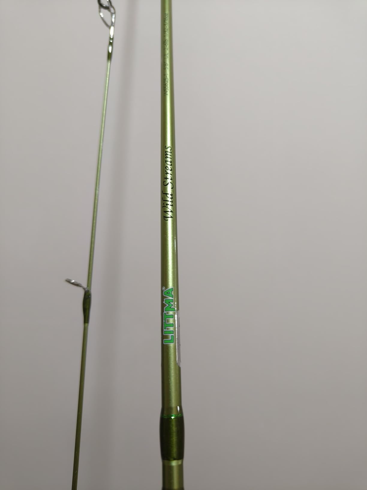 LITTMA Wild Streams Ultralight Spinning & Casting Trout Rod, 2-Piece Fishing Rod for Crappie, Panfish & Micro Fishing, Green Carbon Fiber Blank with Cork Handle, 5'6