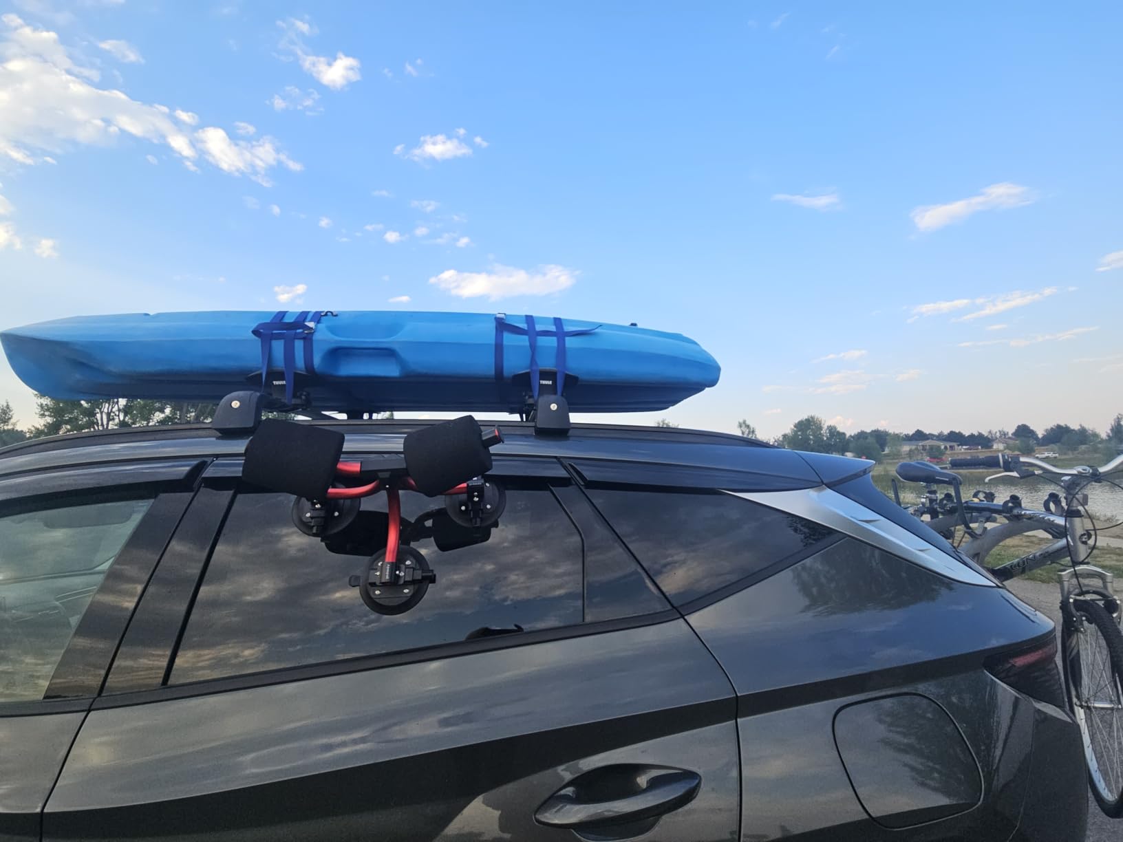 Kayak Roller Loader Assist Suction Cup with Triangle Structure, Heavy Duty | Kayak Assist Suction Cups with Suction Alert Design customer photo 2