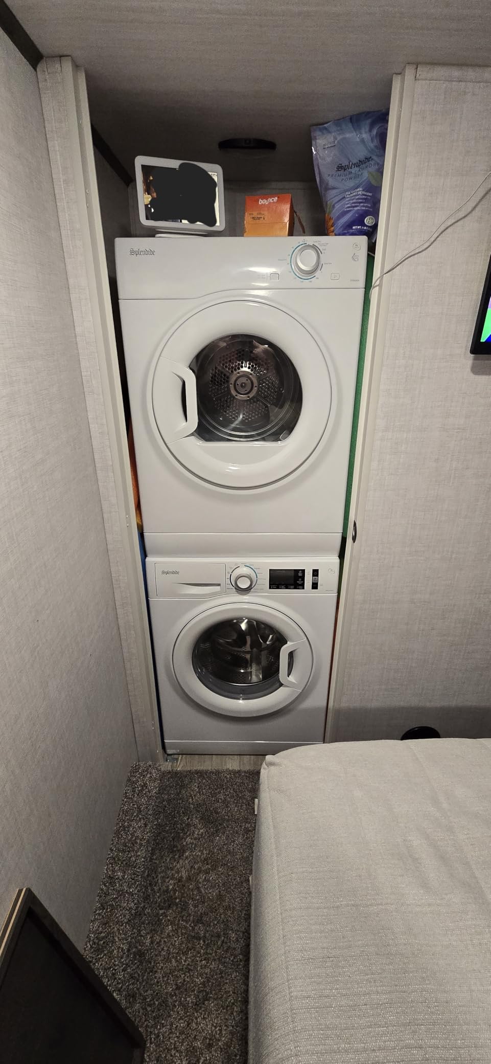 Splendide DV1725X & WFL2500X Replaces WFL1300XD Washer & DV6500X Dryer Stacked Bundle with Vent Kit & SK04 Stack Kit Included + Starter Laundry Powder customer photo 2