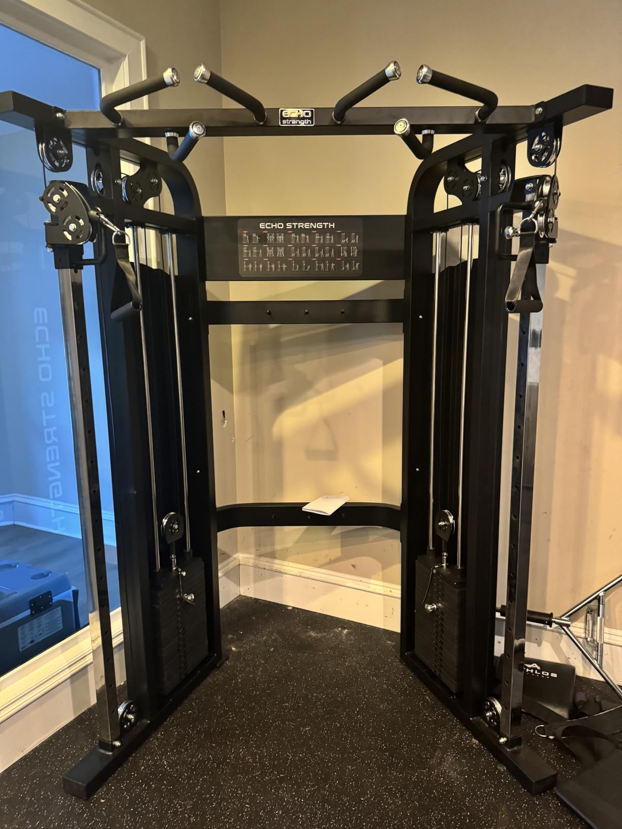 Commercial Functional Trainer Cable Machine, Multifunctional Cable Crossover Exercise Machine, All in One Home Gym System, Workout Weight Machine for Strength Training, Compact Fitness Equipment Set customer photo 1