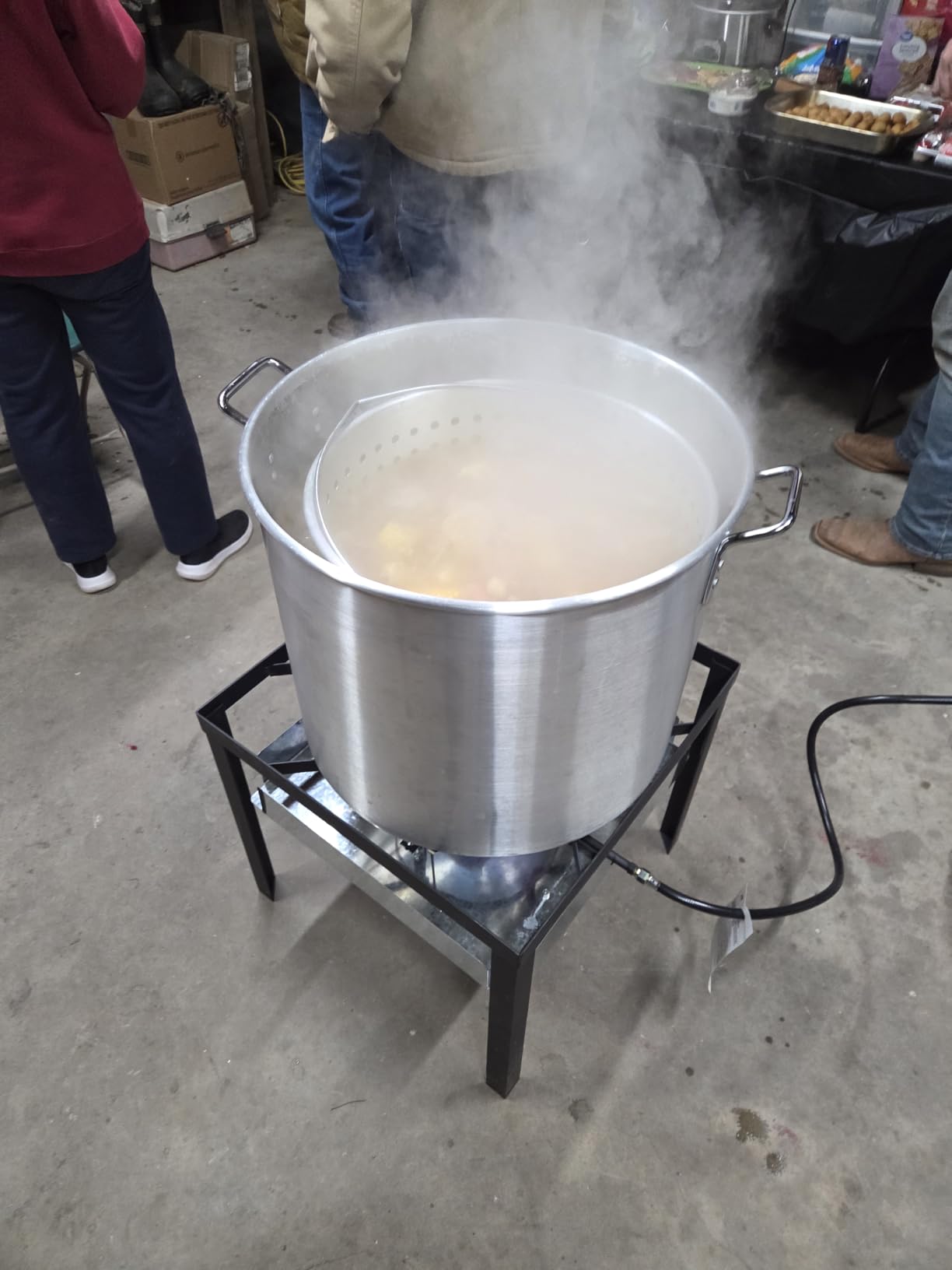 100QT Crawfish Boiler | Seafood Boiling Kit | Dustproof Cover | 16