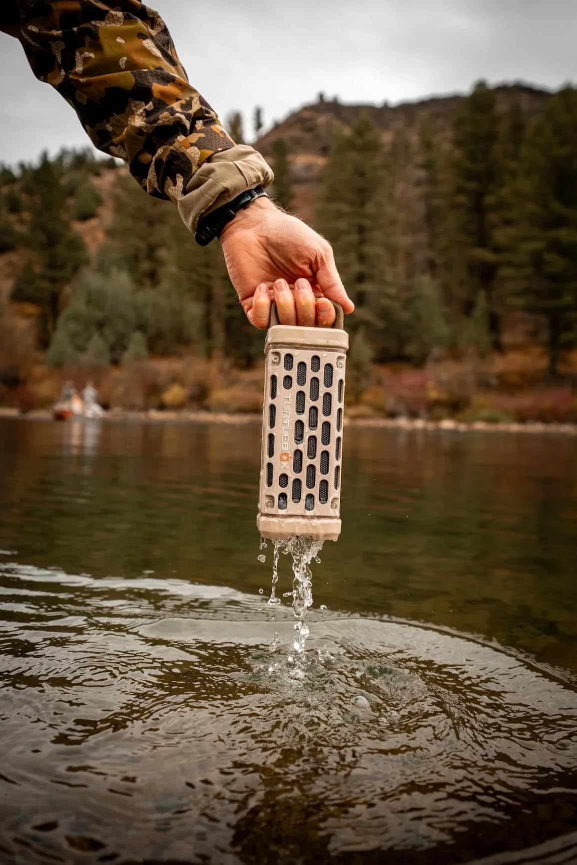 Turtlebox Ranger, Ultra-Portable Bluetooth Speaker, Waterproof, Tan | Built For The Outdoors, Plays to 105dB, IP-67, 12hr+ Battery Life, Magnetic Mounts, Unlimited Pairing for Full Stereo, 2.4lbs customer photo 2