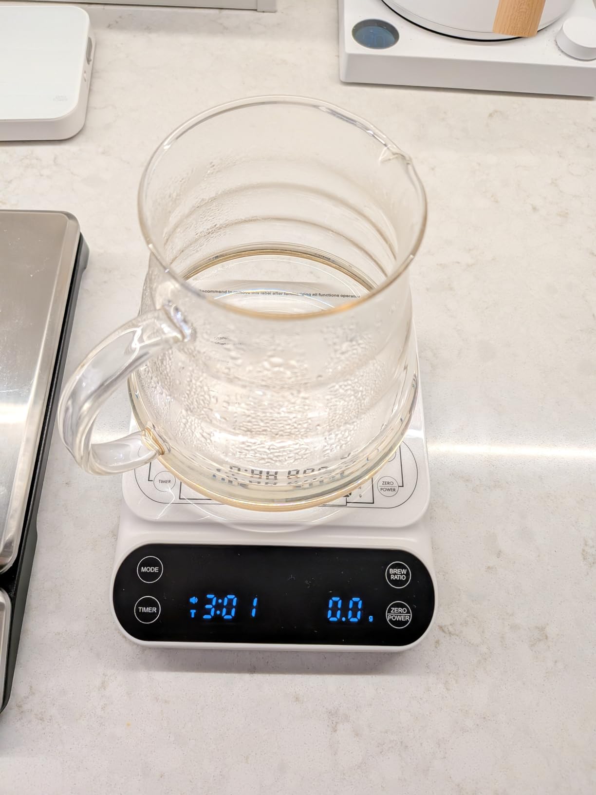 Maestri House S3 Pour Over Coffee Scale with Timer, 3kg/0.1g | Coffee Scale with 3 Brew Modes, Adjustable 1:1-1:18 Ratios and Real-Time Flow Rate for Pour-Over, Espresso or French Press customer photo 1