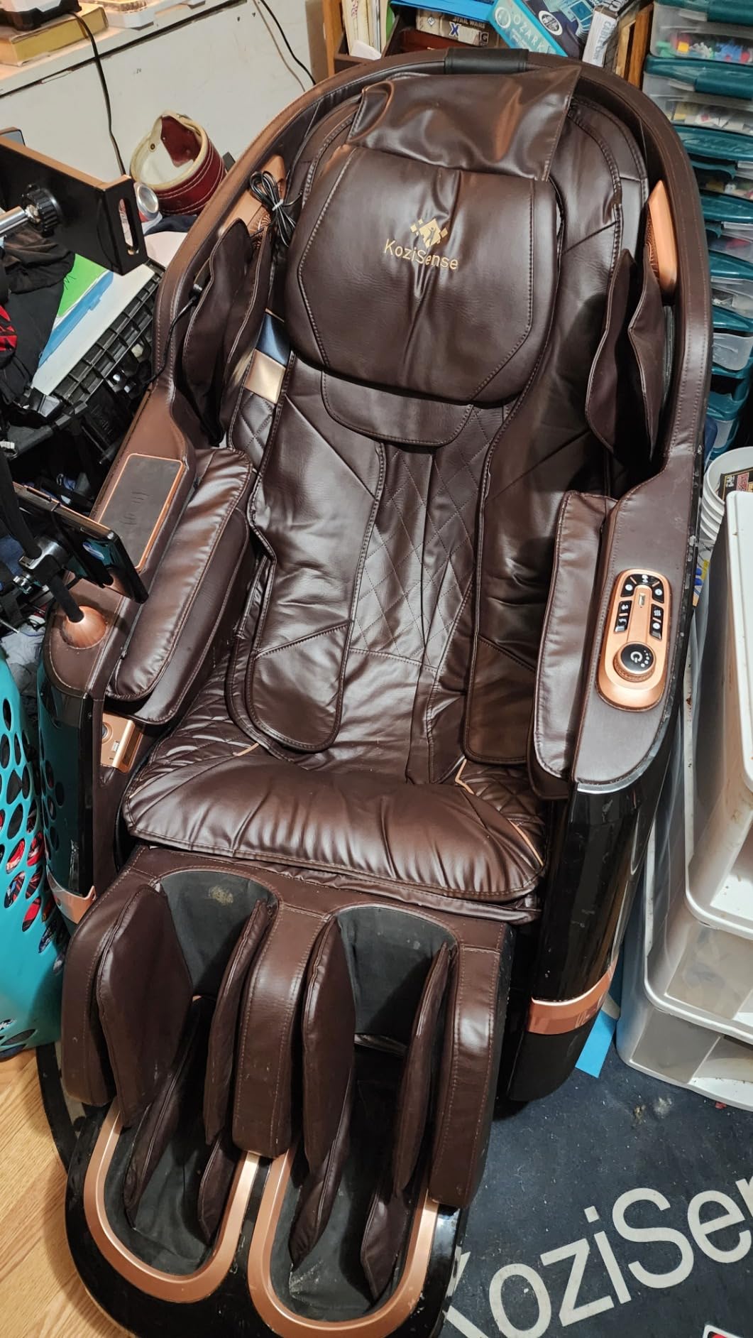 KoziSense A18 Zero Gravity Full Body Massage Chair with Heat | Phone Holder, Bluetooth Speakers, 12 Auto Modes, 6 Manual Modes, Voice Control, Body Scan, Back Chest Calf Heat customer photo 2