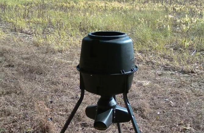 Moultrie Gravity Deer Feeder - Tripod Game Feeder - Easy Conversion Adapter - Protein Pellet Ready - Rugged No-Power Setup for Deer Management customer photo 2