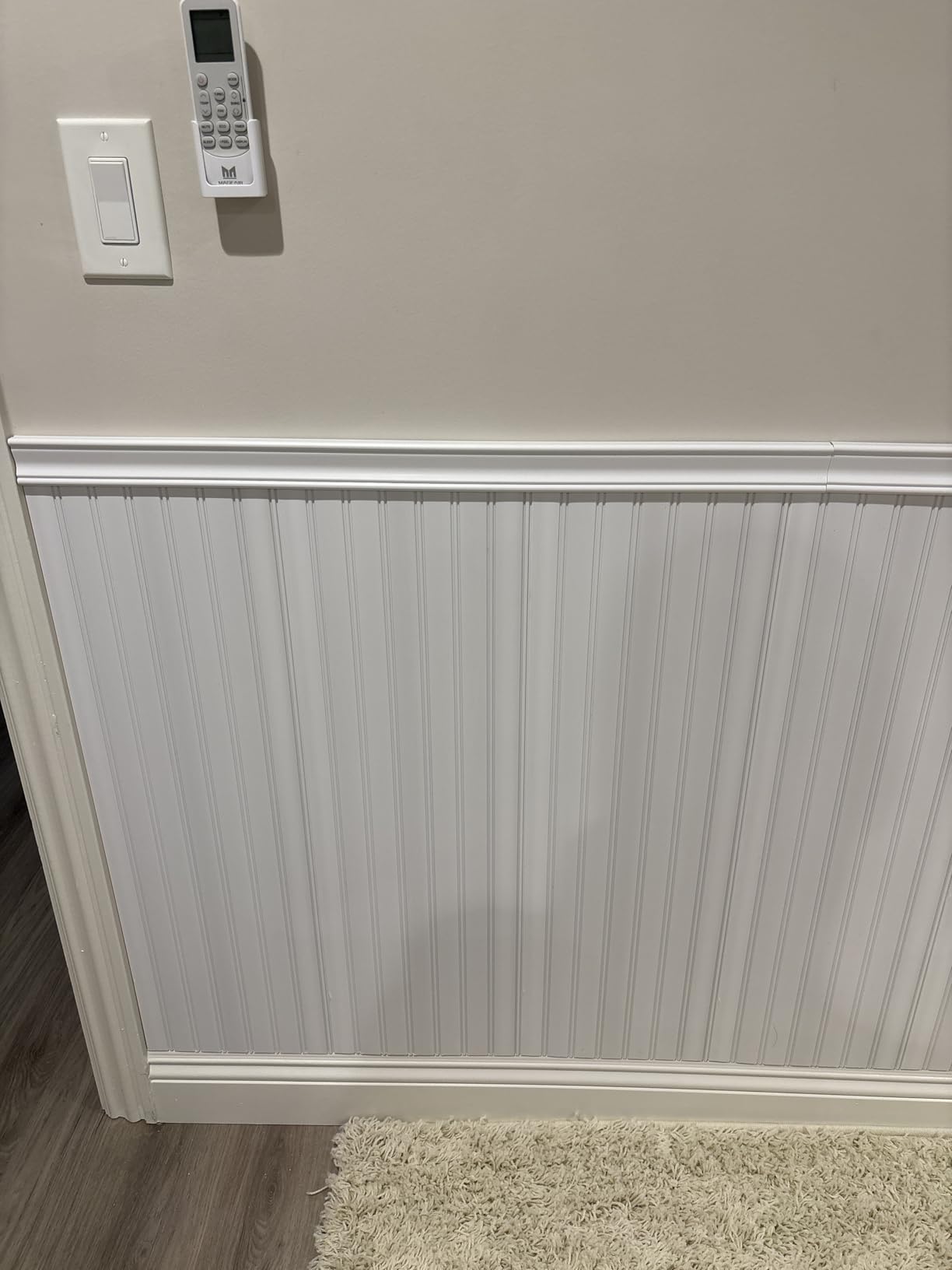 Art3d Beadboard Wainscoting Wall Panel Kit, 37.8 x 9.84 Inch, Matte White | 12-Piece Panels + 4 Edge Trims, 31 Sq.Ft. Coverage, Lightweight, Water-Resistant, Easy to Trim, for Living Room, Bedroom customer photo 2