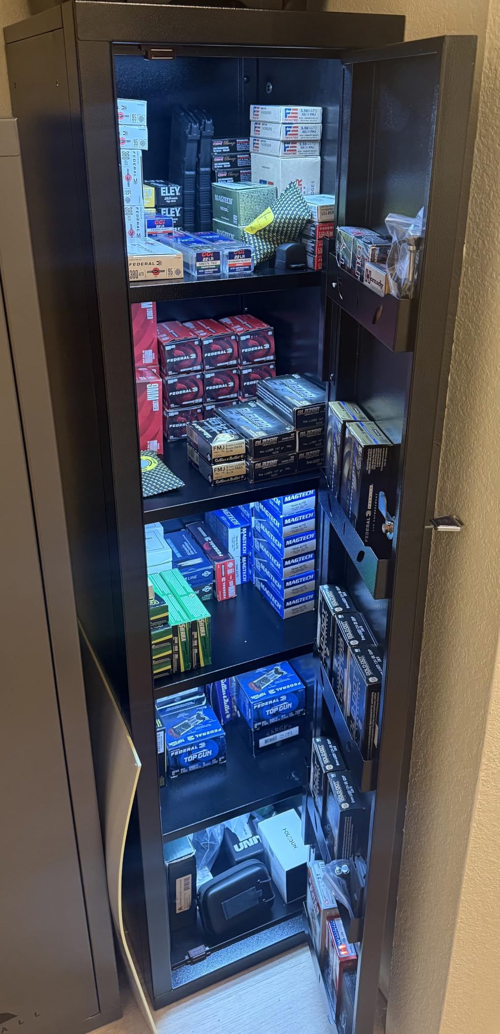 KAER 18-20 Gun Safe Gun Cabinet Large Gun Safes for Rifles and Pistols Rifle Safe for Home High Capacity Electronic Gun Cabinets for Rifles and Shotguns with Drawer, Removable Shelf customer photo 2