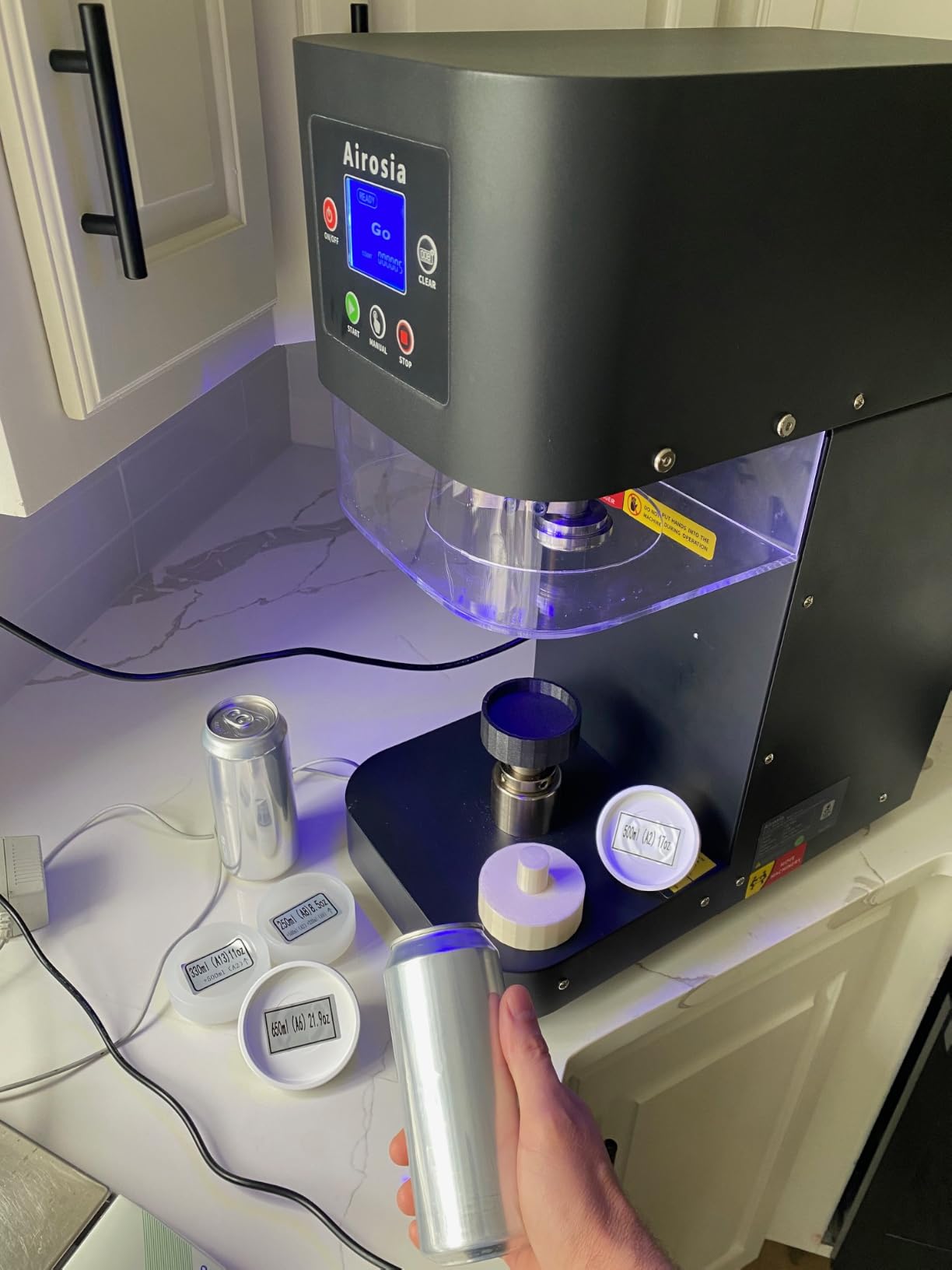 Commercial Automatic Can Sealer Machine with Stronger Motor, Cup Sealing Machine for 5.5