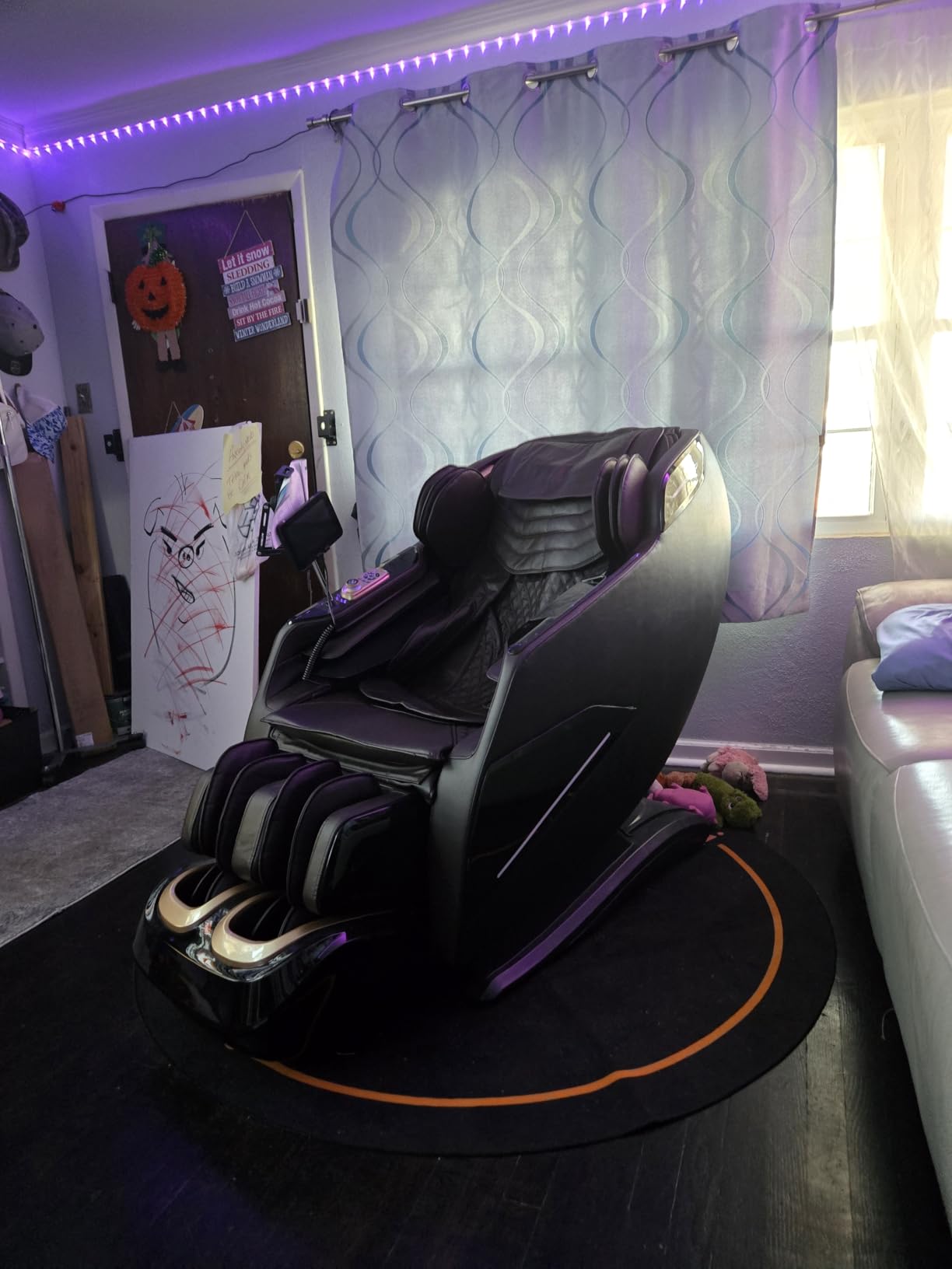 4D Massage Chairs Full Body, Zero Gravity SL-Track Shiatsu Massage Chair Recliner, Core Heating, 20 Massage Techniques, Deep Yoga Stretch, Foot Rollers, Ai Voice, Touch Screen, Wireless Charging customer photo 1