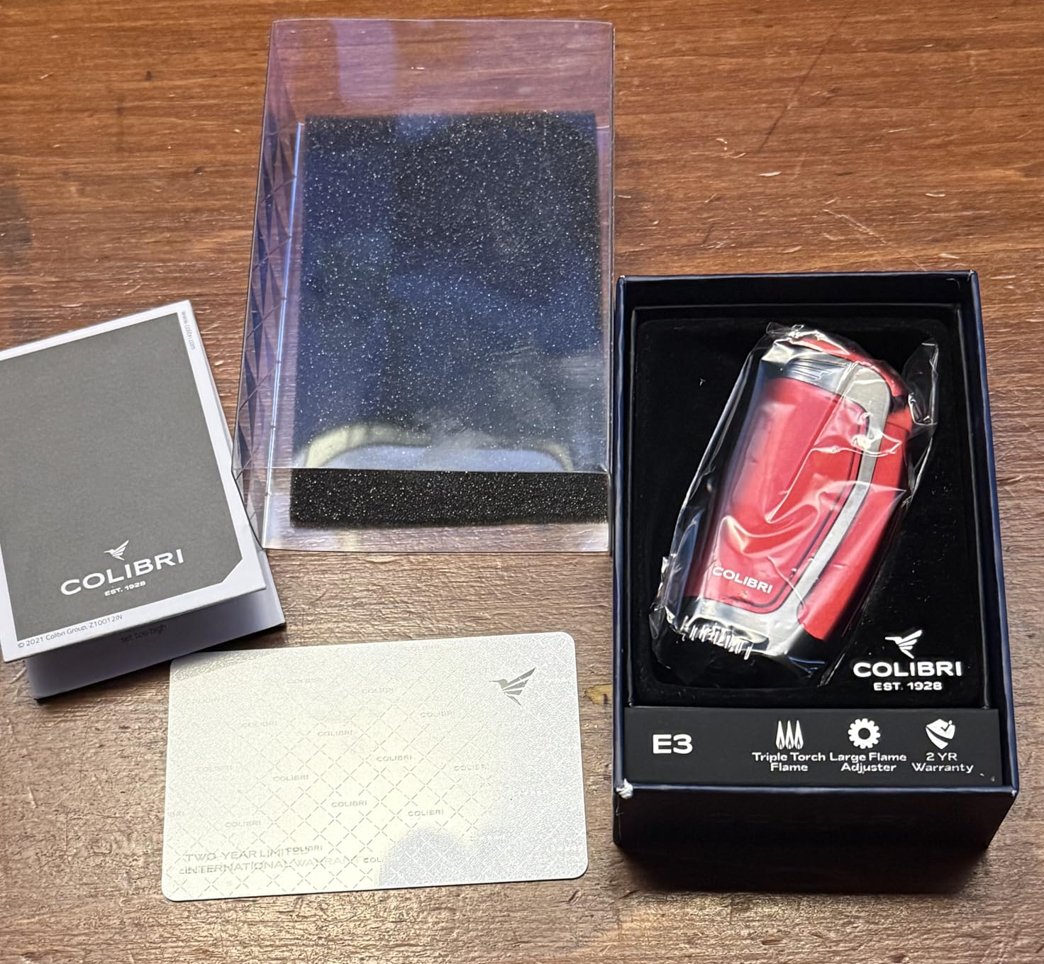 Colibri E3 Triple Jet Flame Cigar Lighter (Black + Chrome) customer photo 1