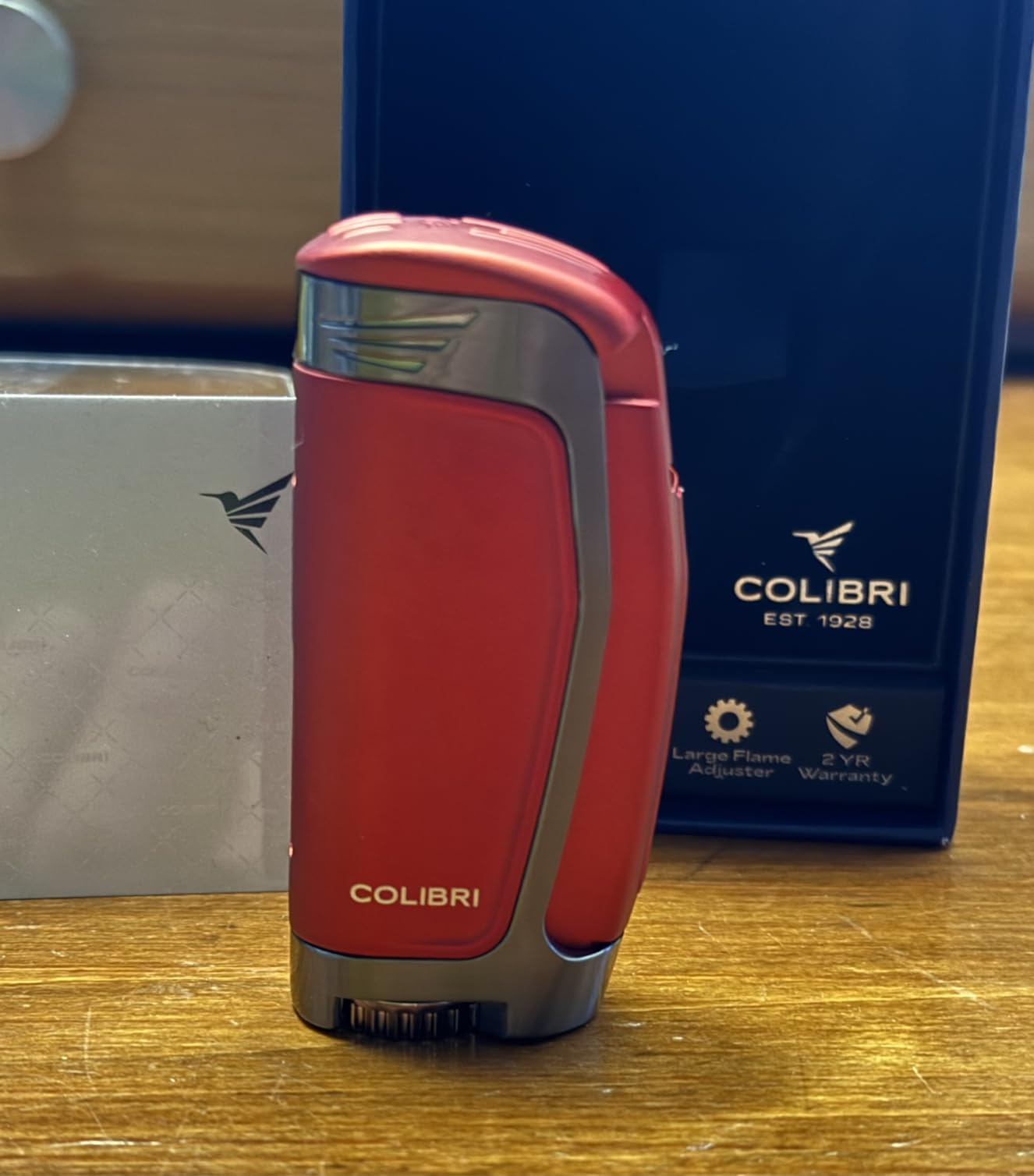 Colibri E3 Triple Jet Flame Cigar Lighter (Black + Chrome) customer photo 2